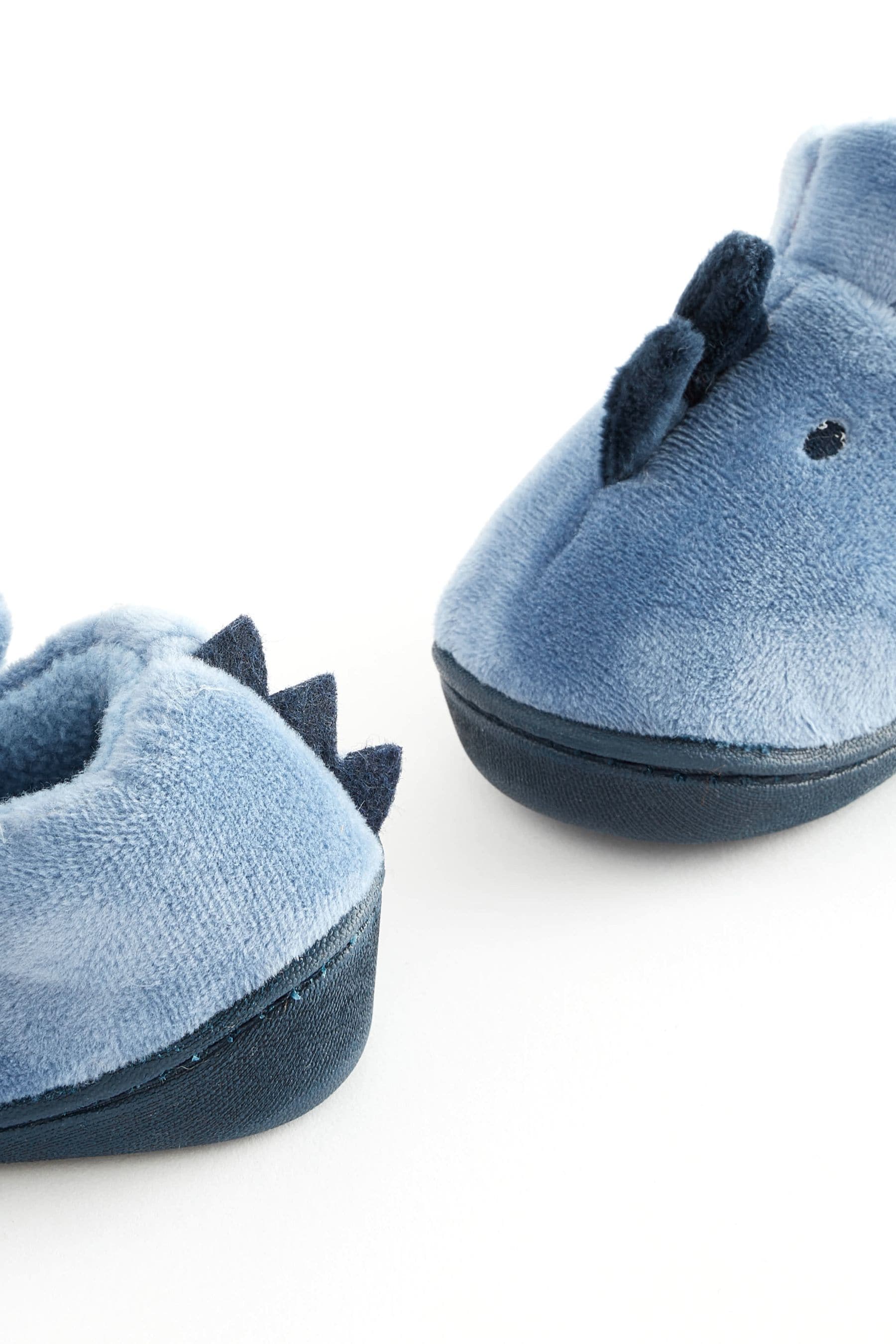 Blue 3D Dino Touch Fastening Cupsole Slippers