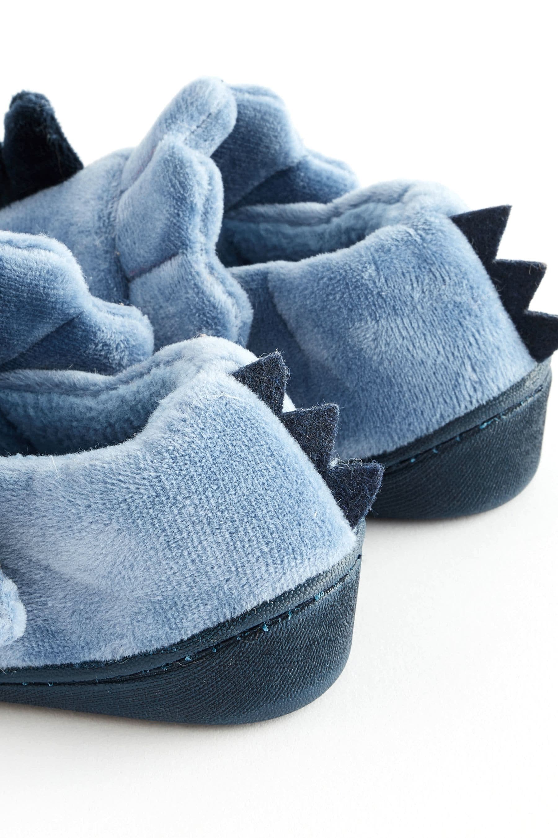 Blue 3D Dino Touch Fastening Cupsole Slippers