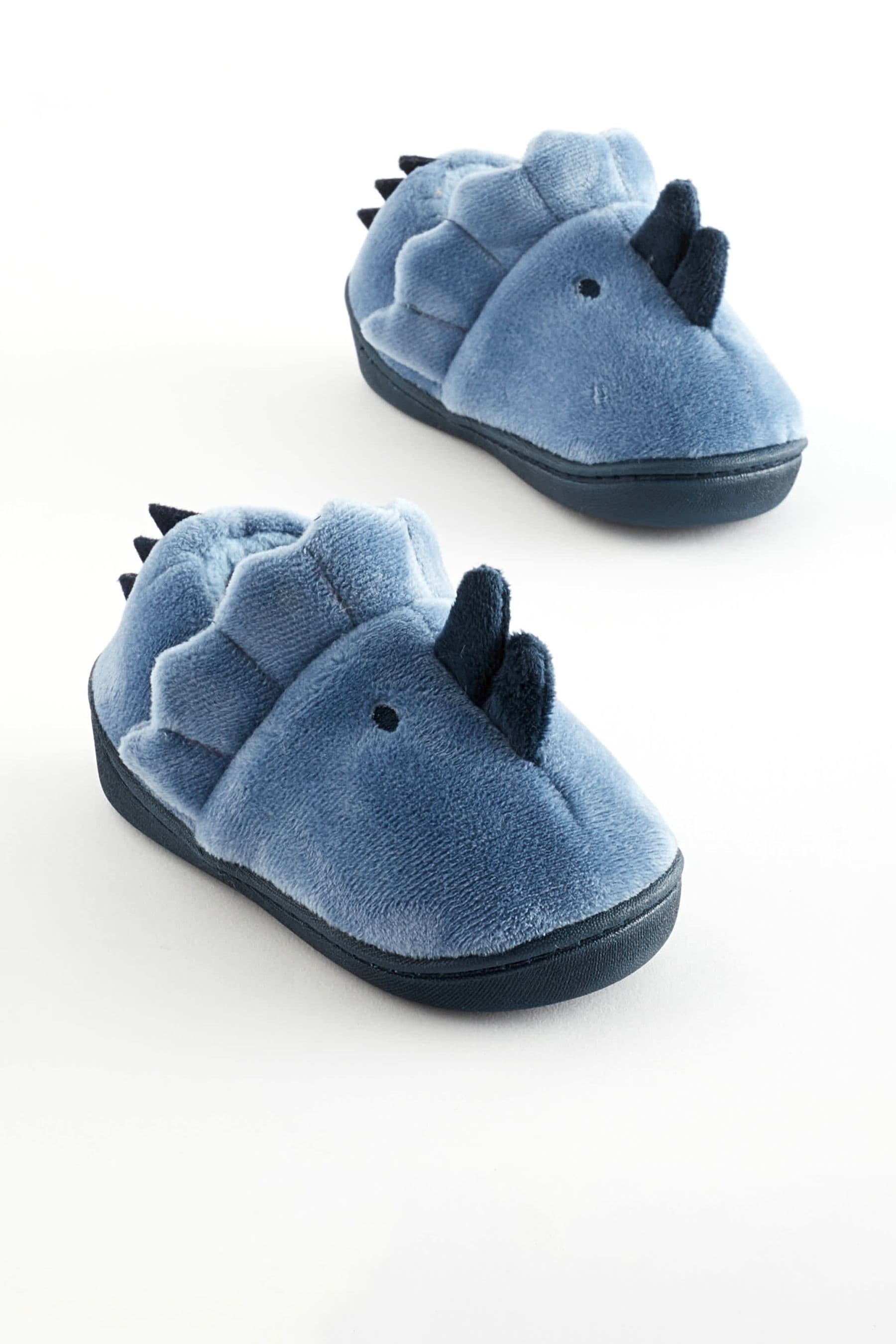 Blue 3D Dino Touch Fastening Cupsole Slippers