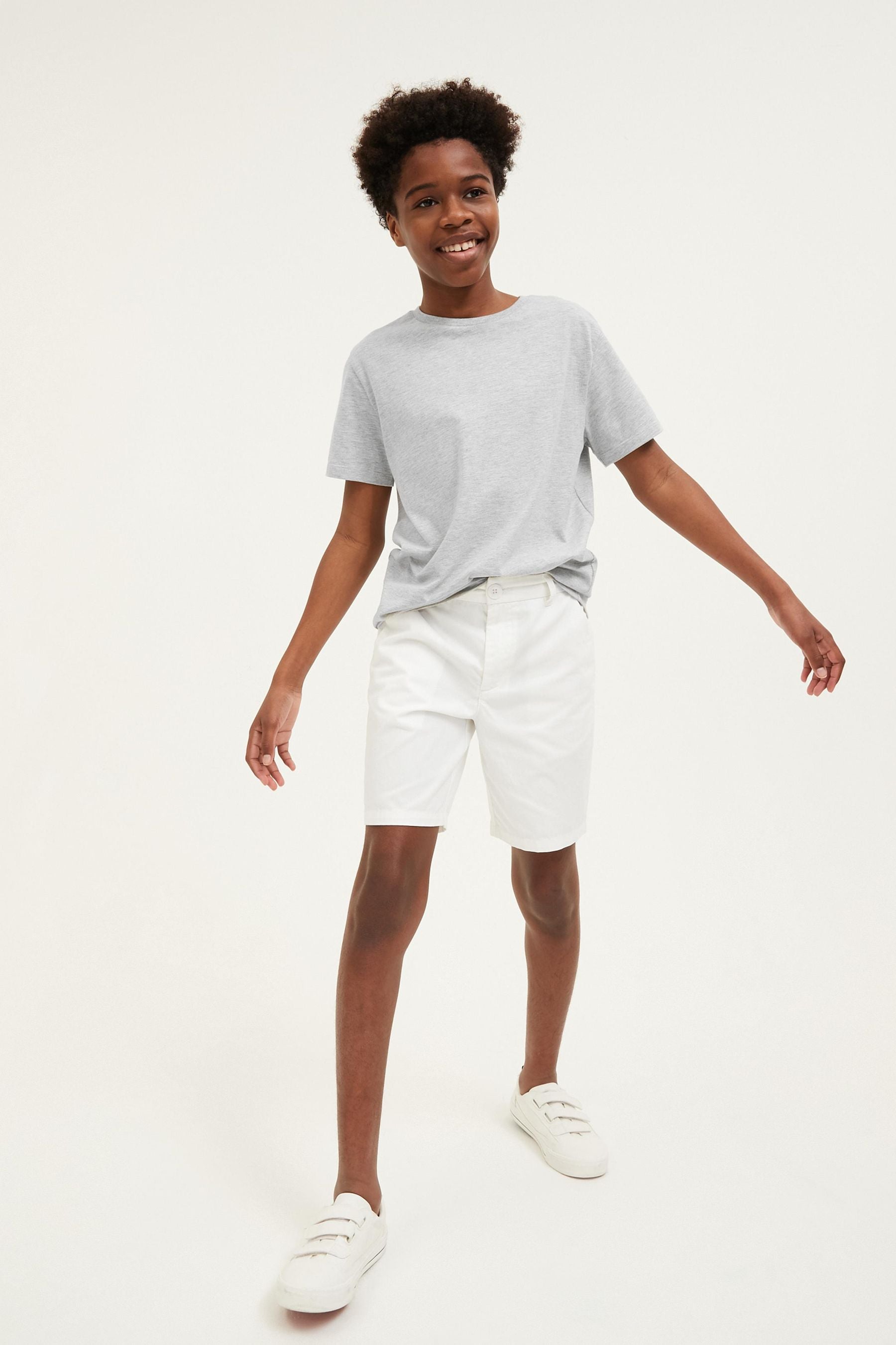 White Chino Shorts (3-16yrs)