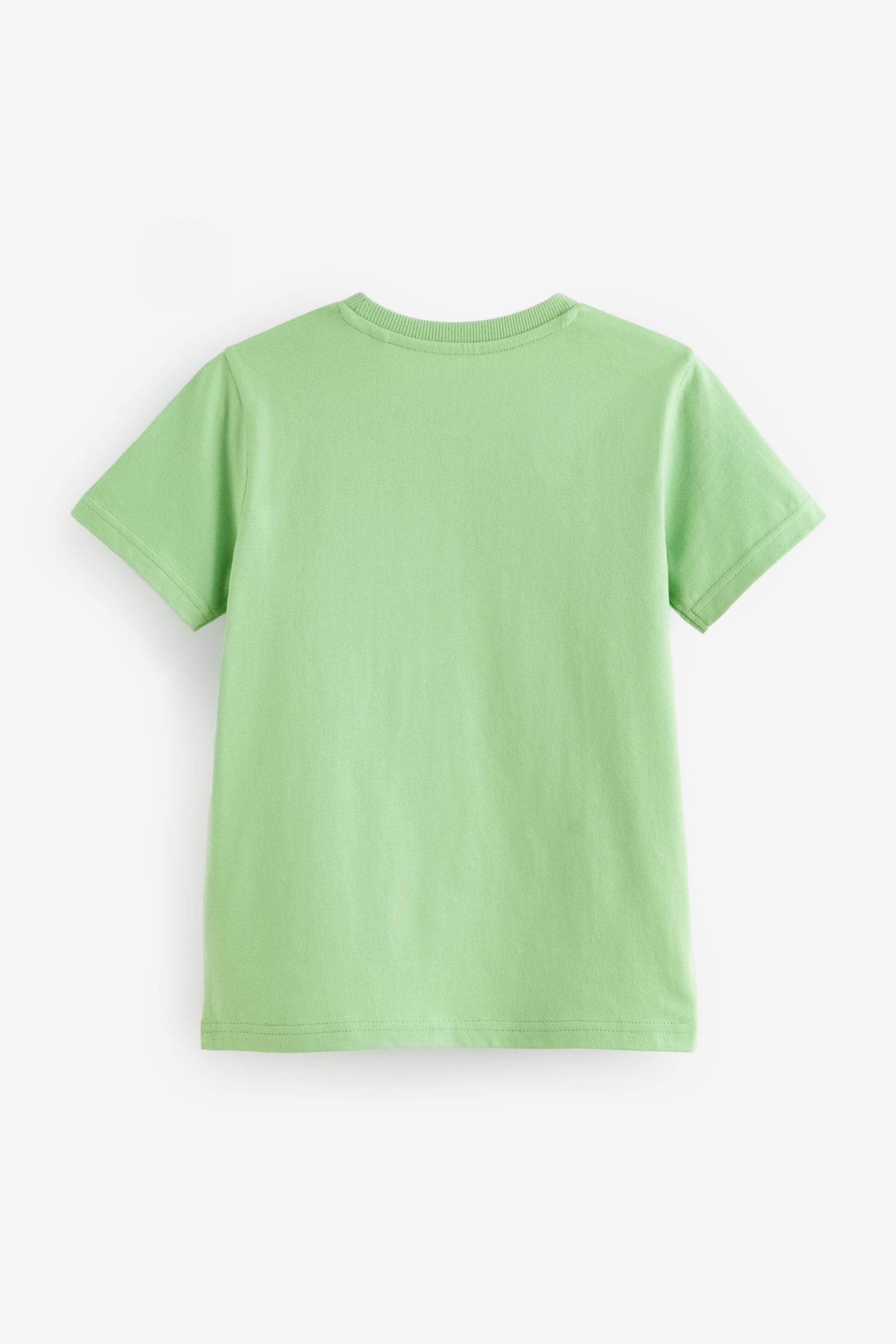 Green Dino Short Sleeve Flippy Sequin T-Shirt (3-16yrs)