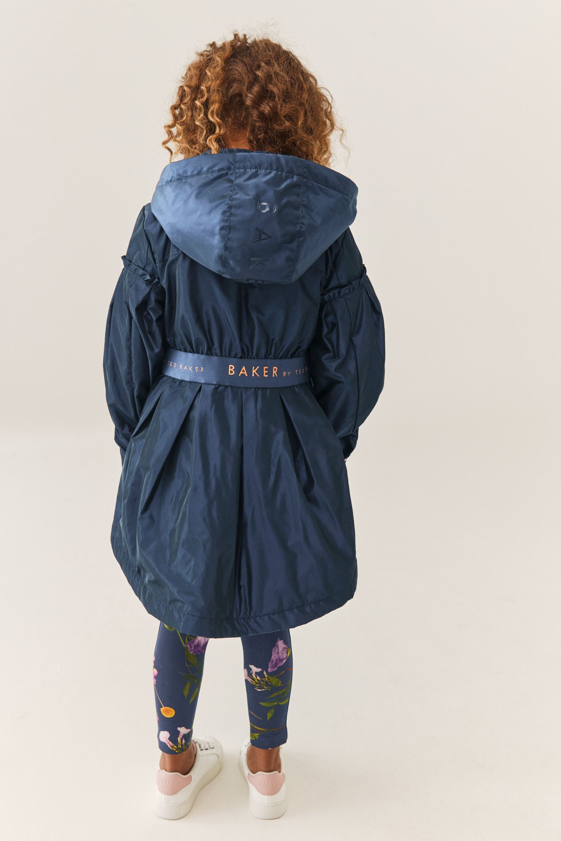 Baker by Ted Baker Shower Resistant Navy Rain Jacket