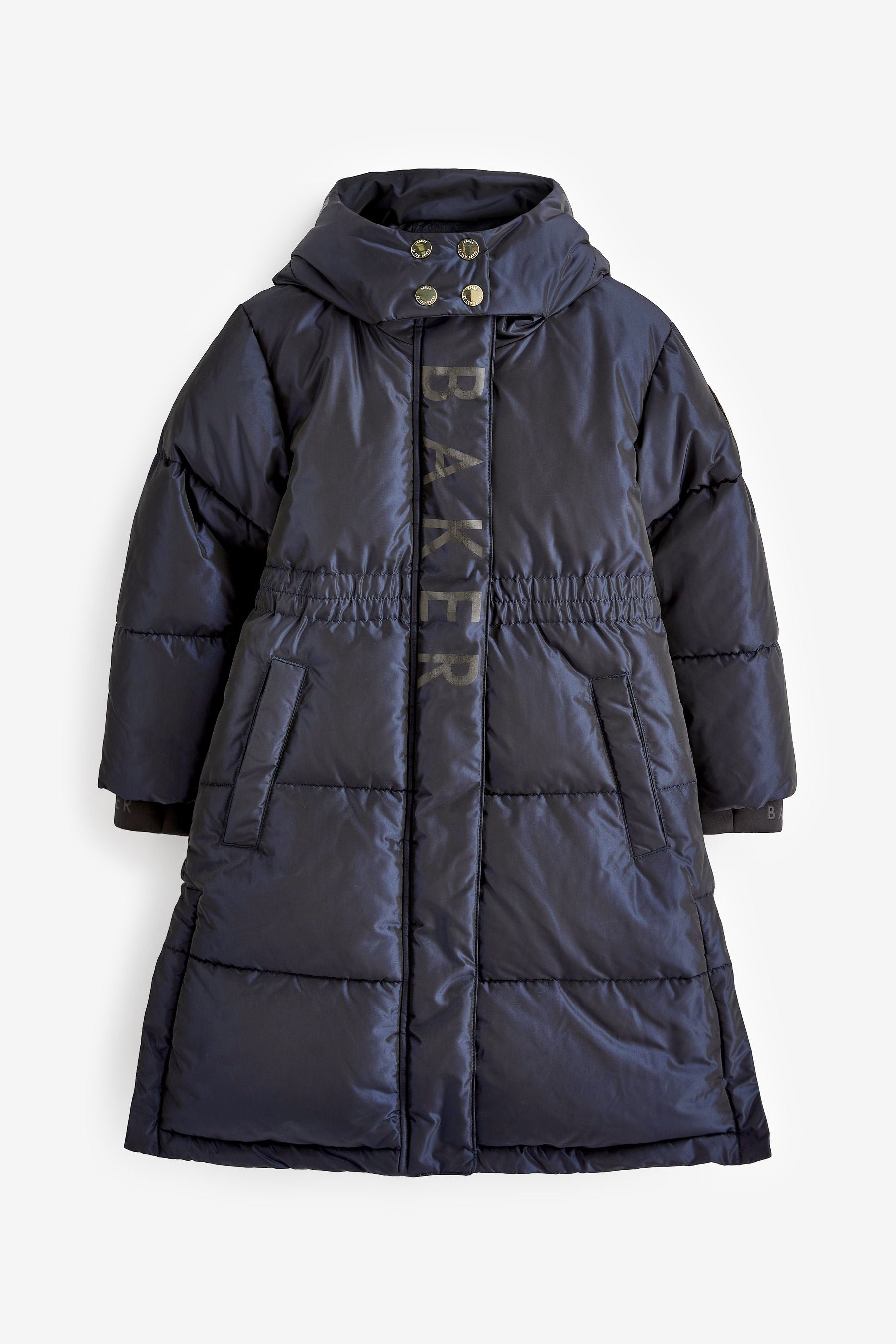 Navy Baker by Ted Baker Shower Resistant Longline Padded Coat