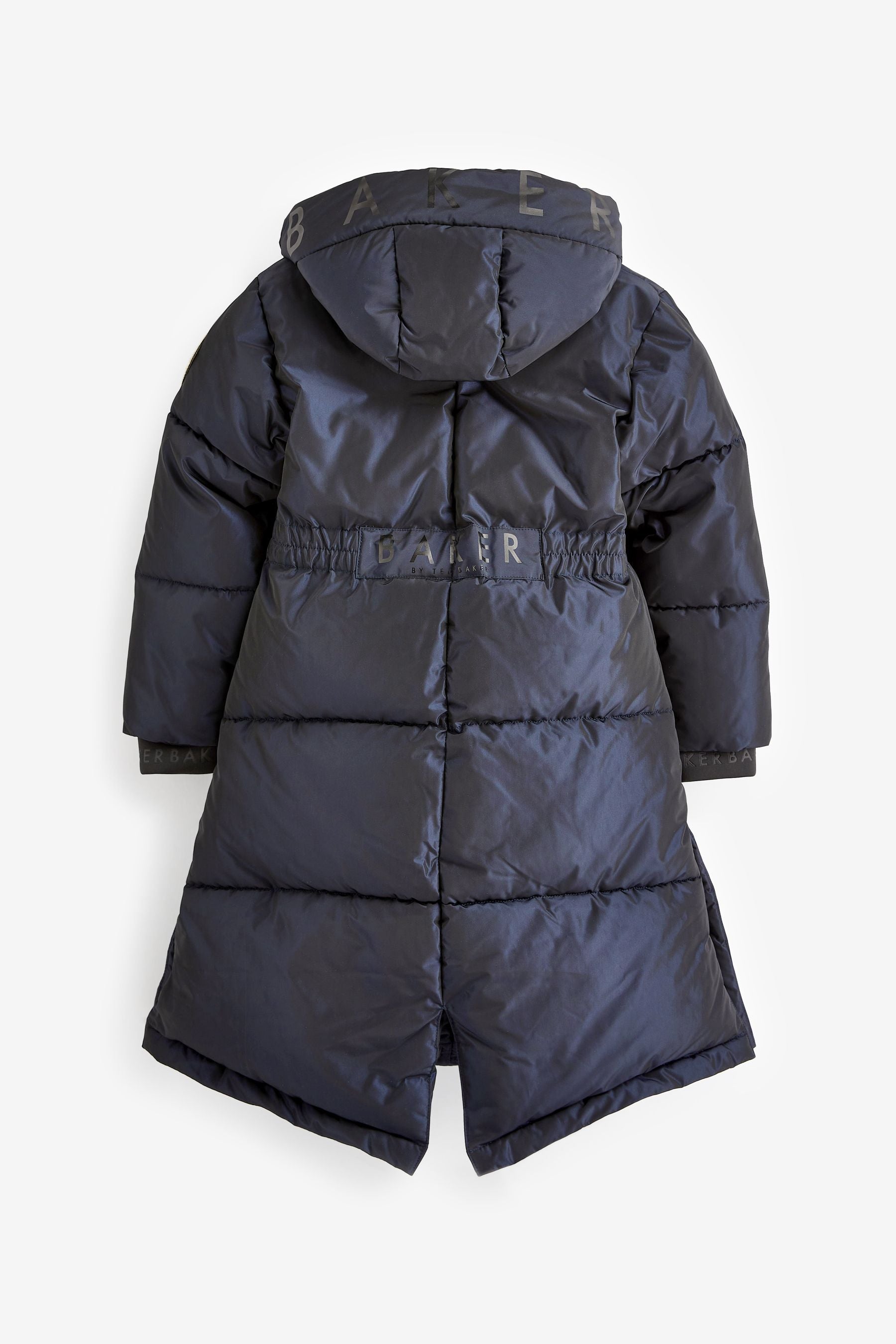 Navy Baker by Ted Baker Shower Resistant Longline Padded Coat