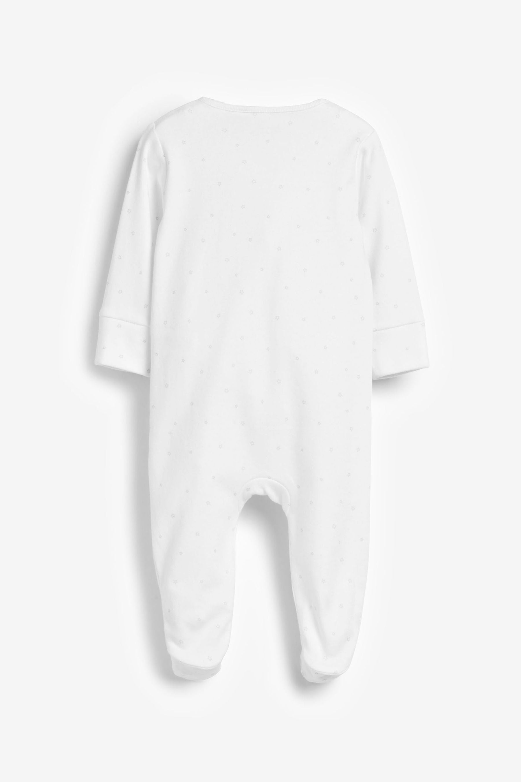 White Next Baby I'm New Here Zip Sleepsuit And Hat (0-6mths)