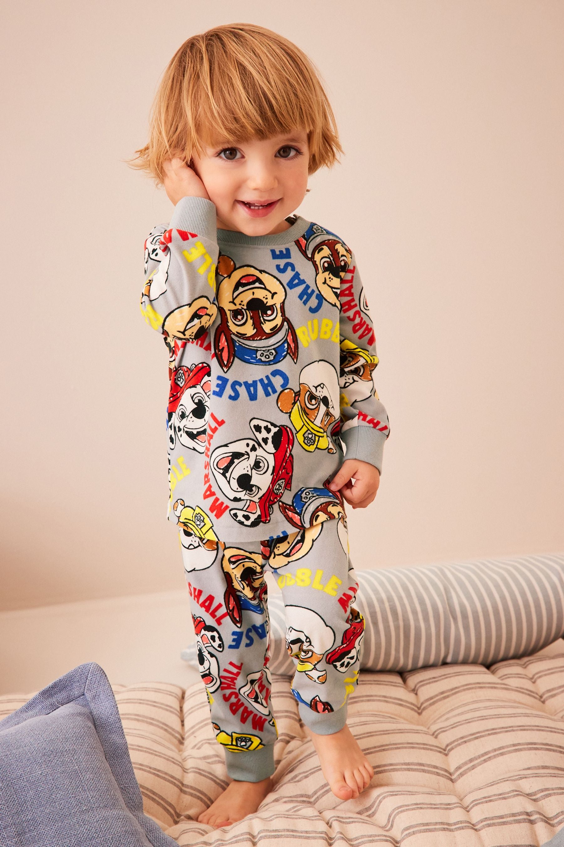 PAW Patrol Multi Soft Touch Fleece With Elastane Pyjamas (9mths-8yrs)