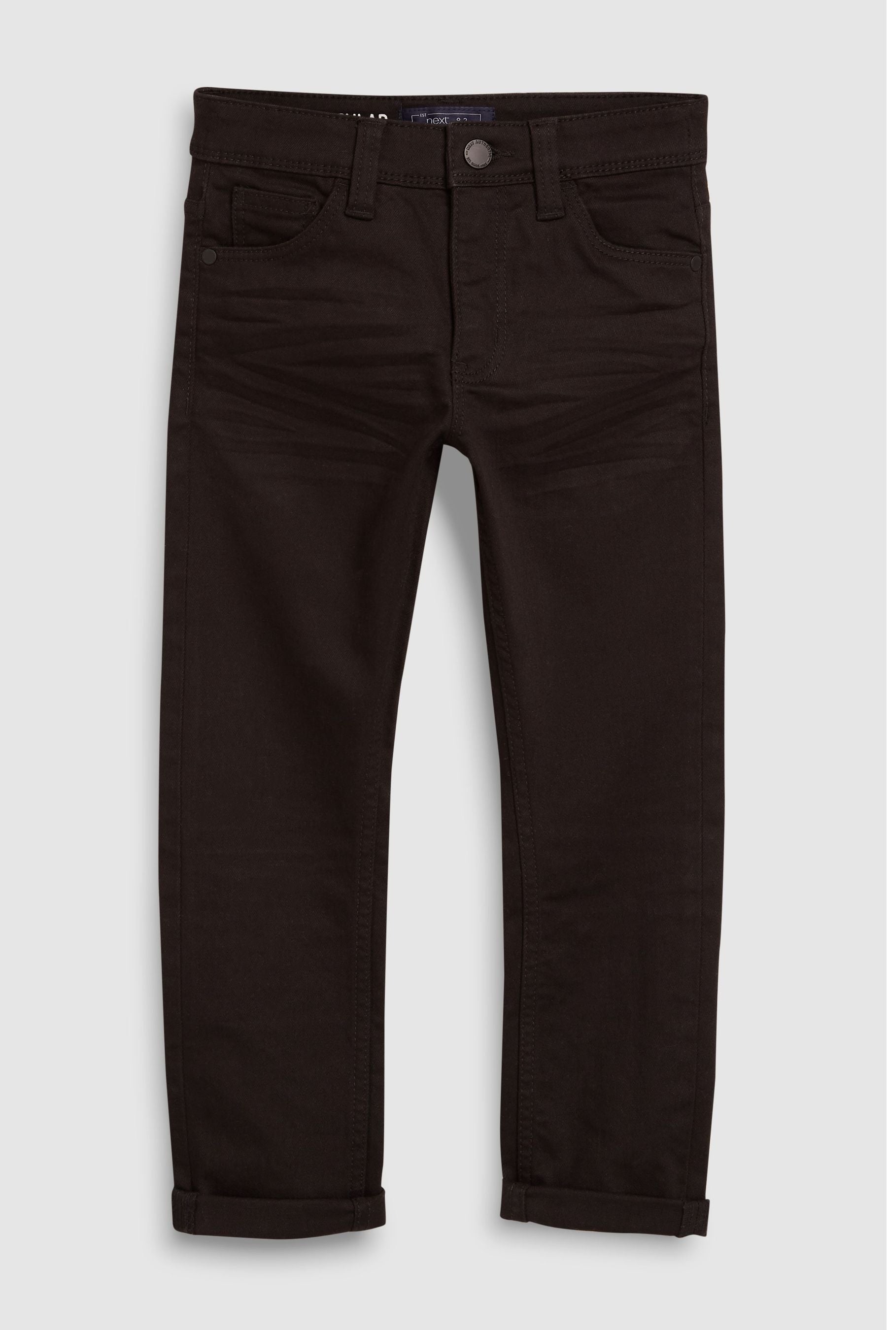 Black Cotton Rich Stretch Jeans (3-17yrs)