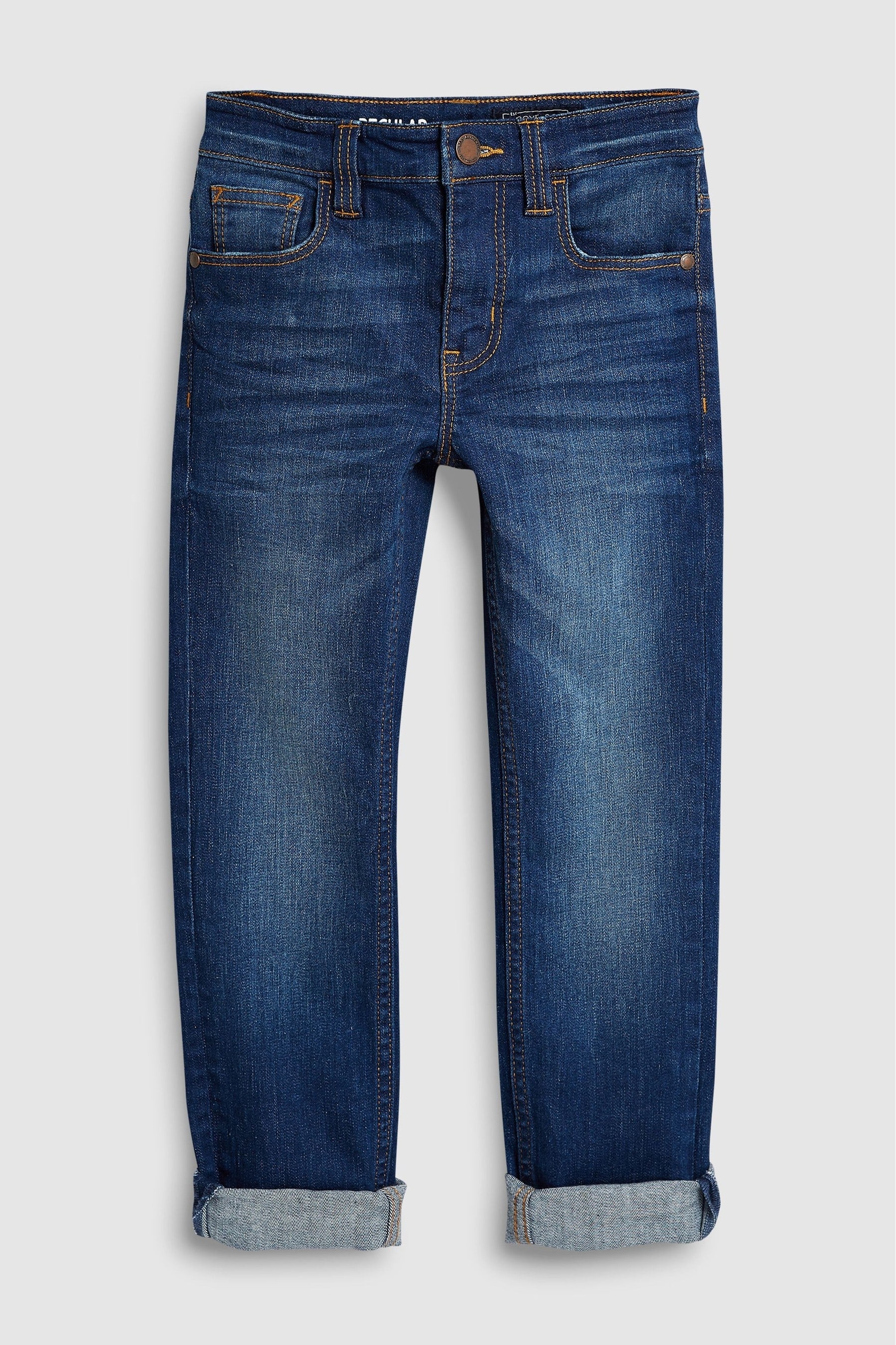 Blue Cotton Rich Stretch Jeans (3-17yrs)