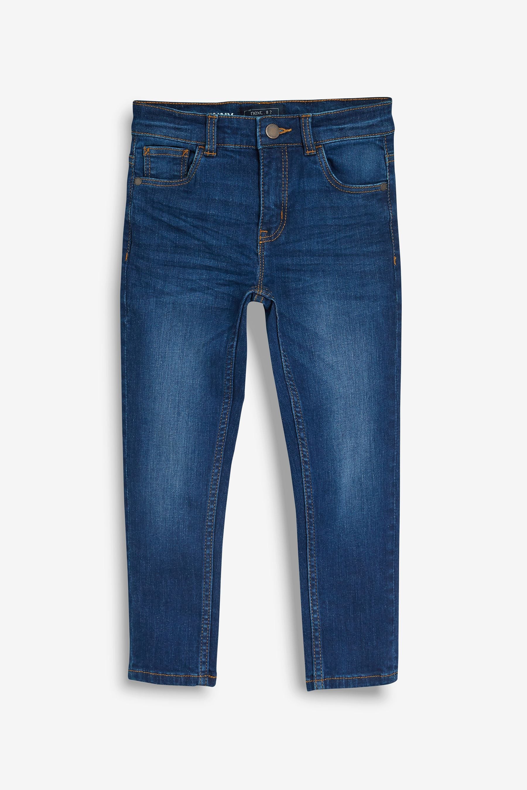 Blue Cotton Rich Stretch Jeans (3-17yrs)