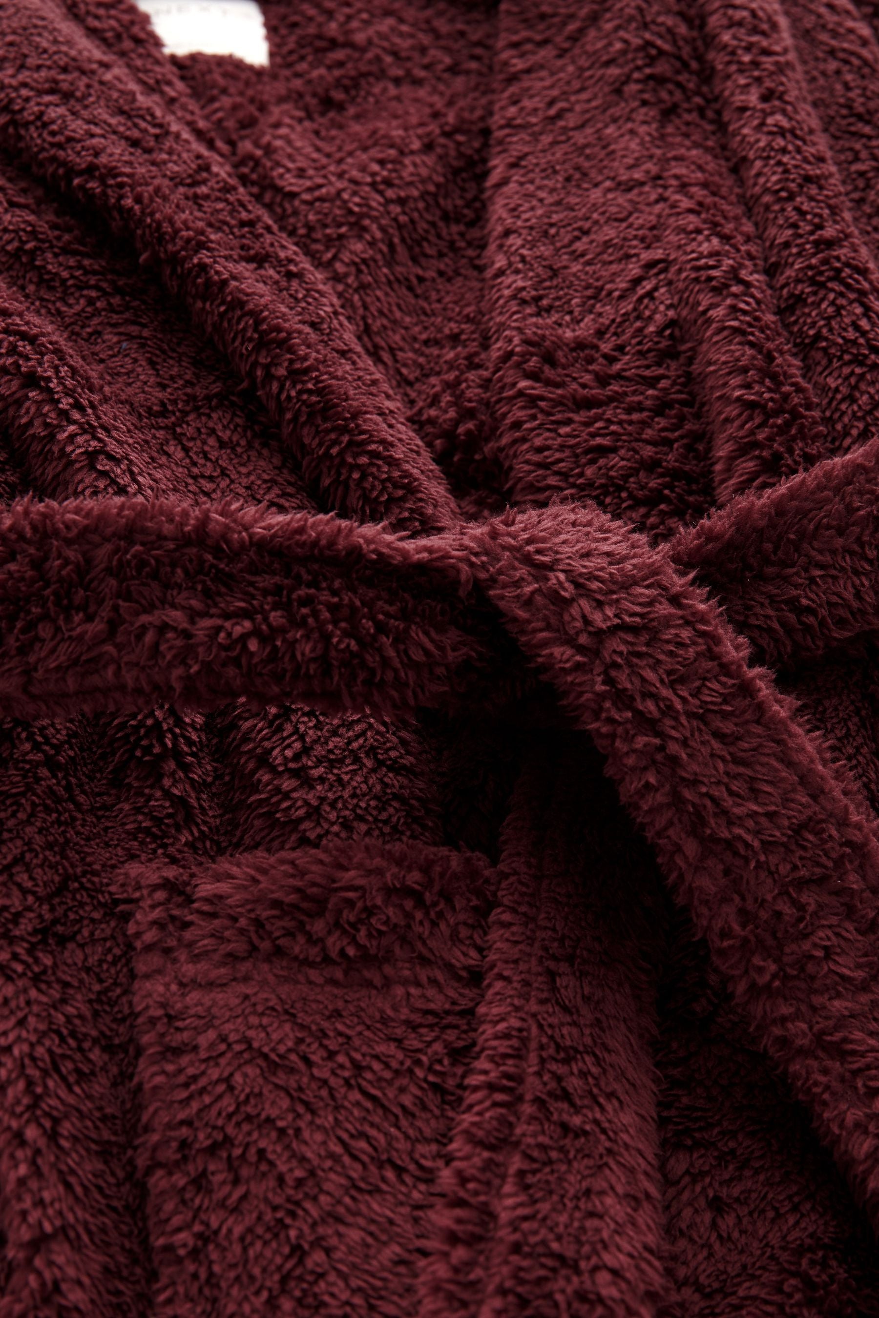 Burgundy Red Fleece Dressing Gown (2-16yrs)