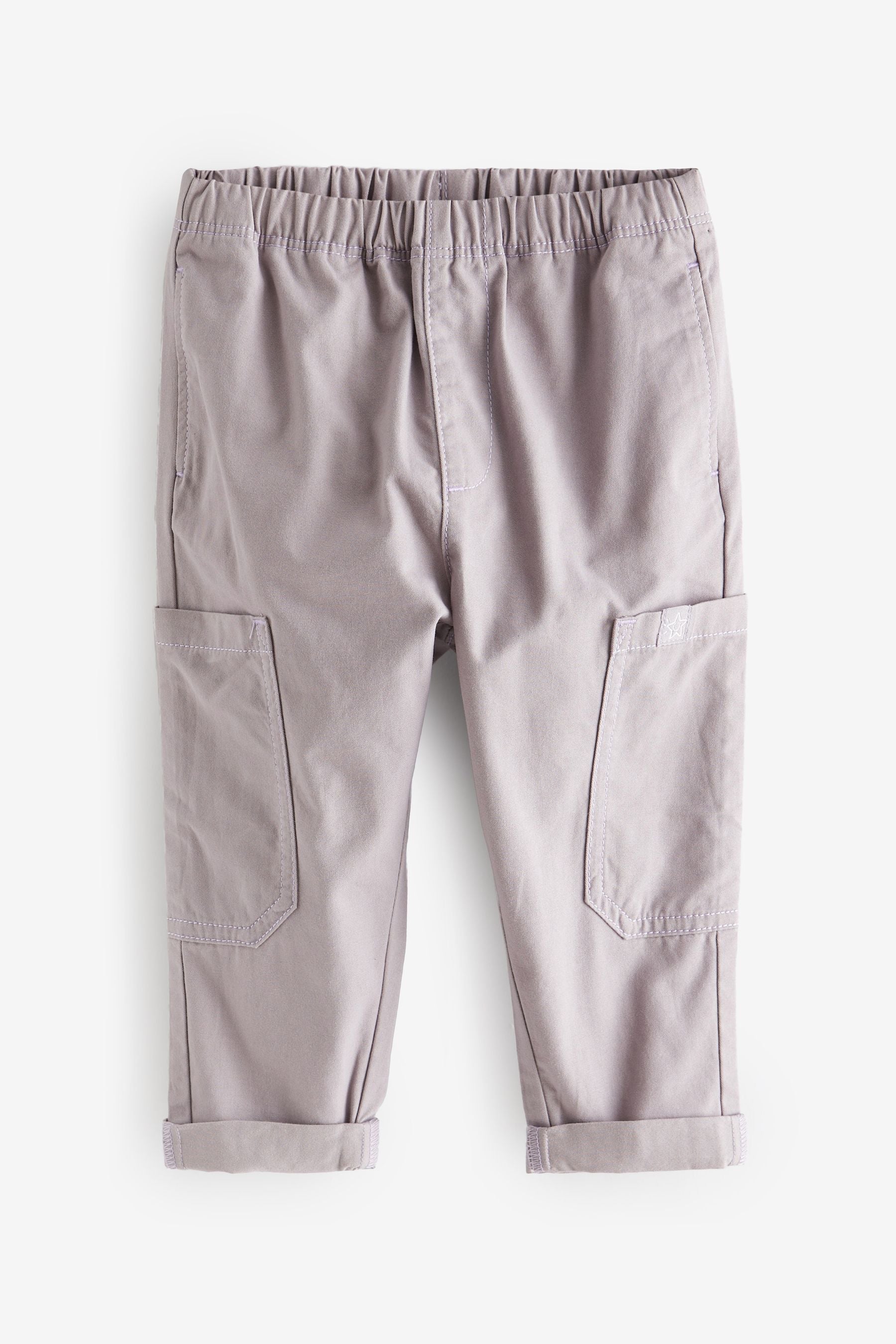 Lilac Purple Side Pocket Pull-On Trousers (3mths-7yrs)