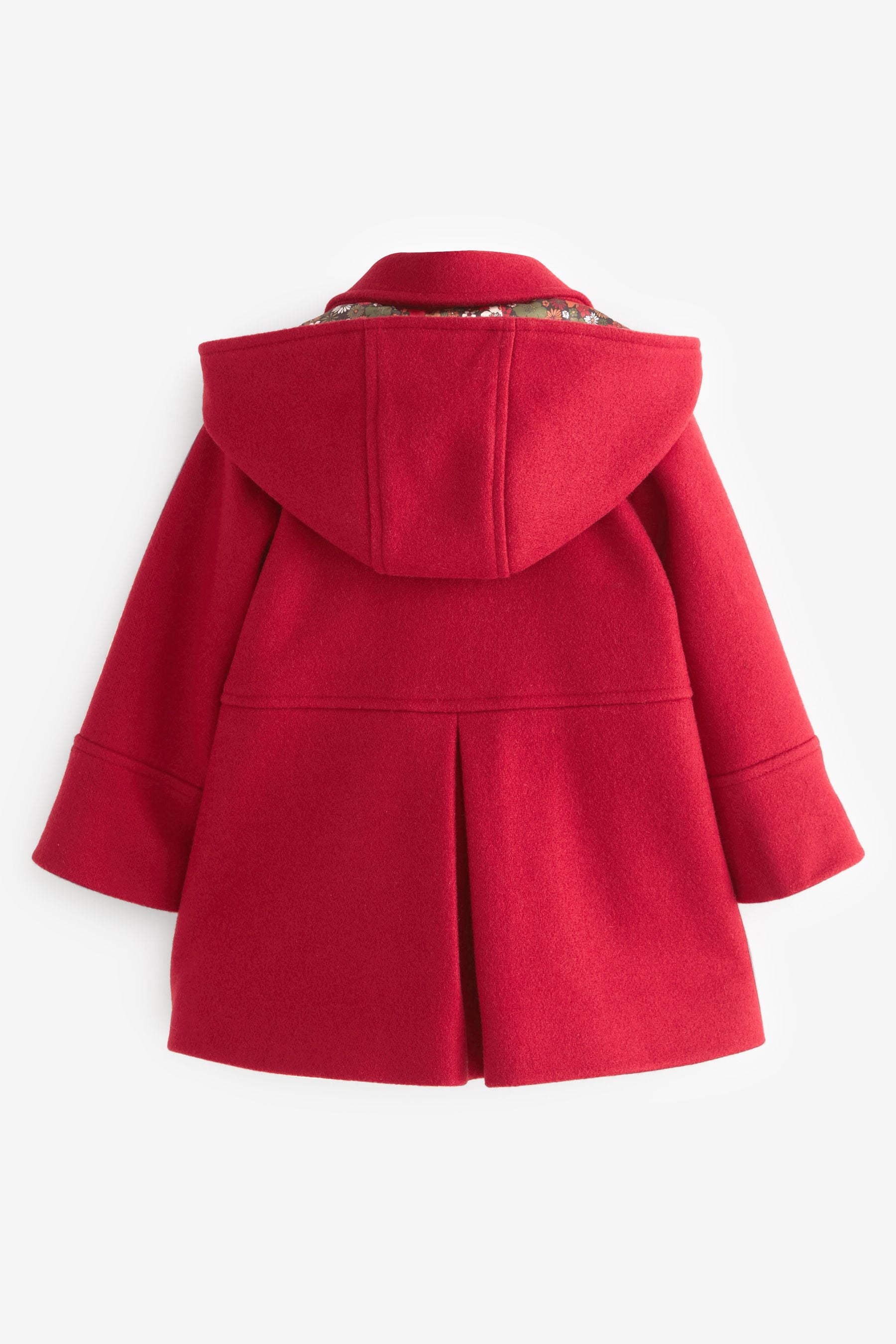 Red Wool Mix Military Coat (3mths-10yrs)