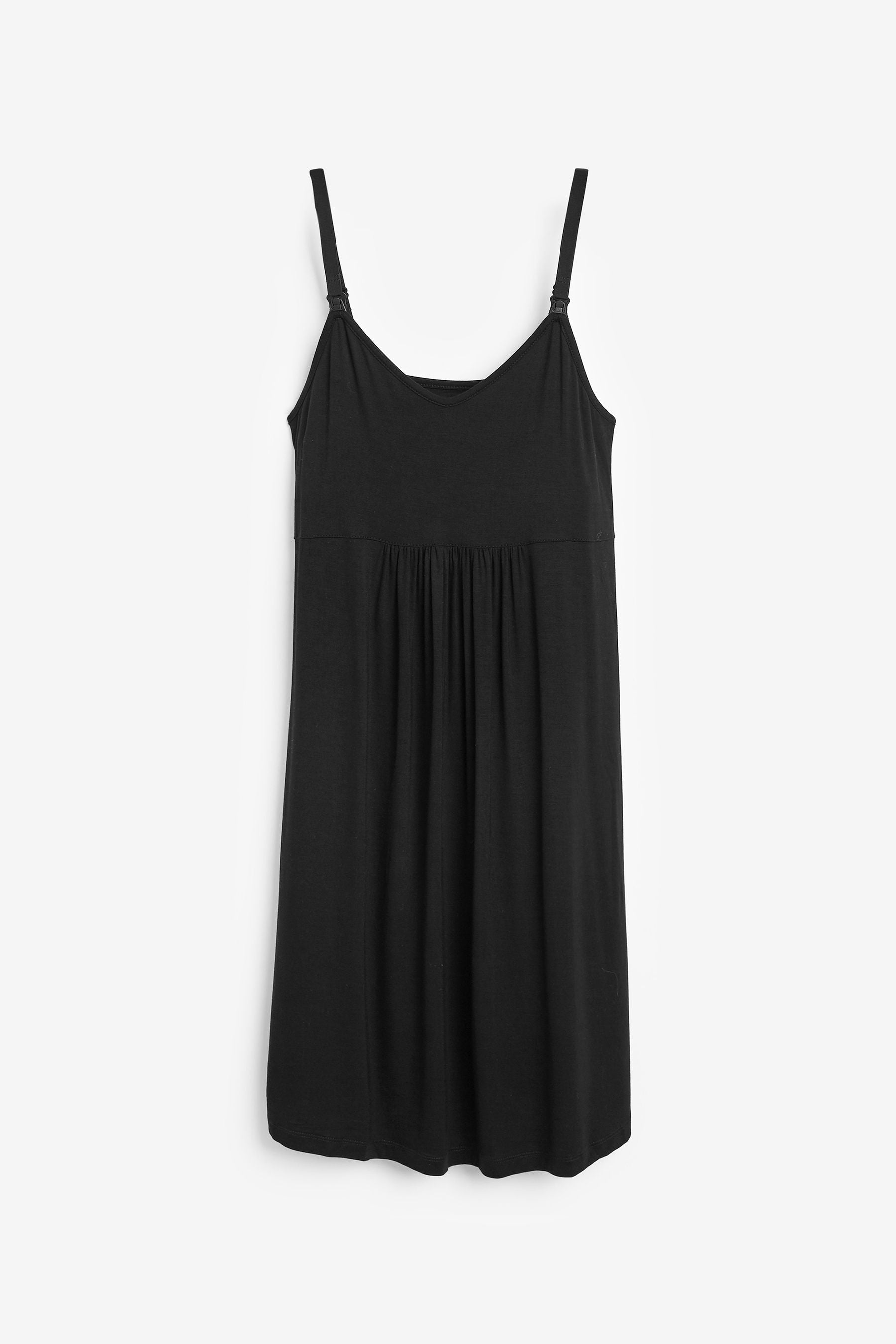 Black Maternity Nursing Nightie Slip