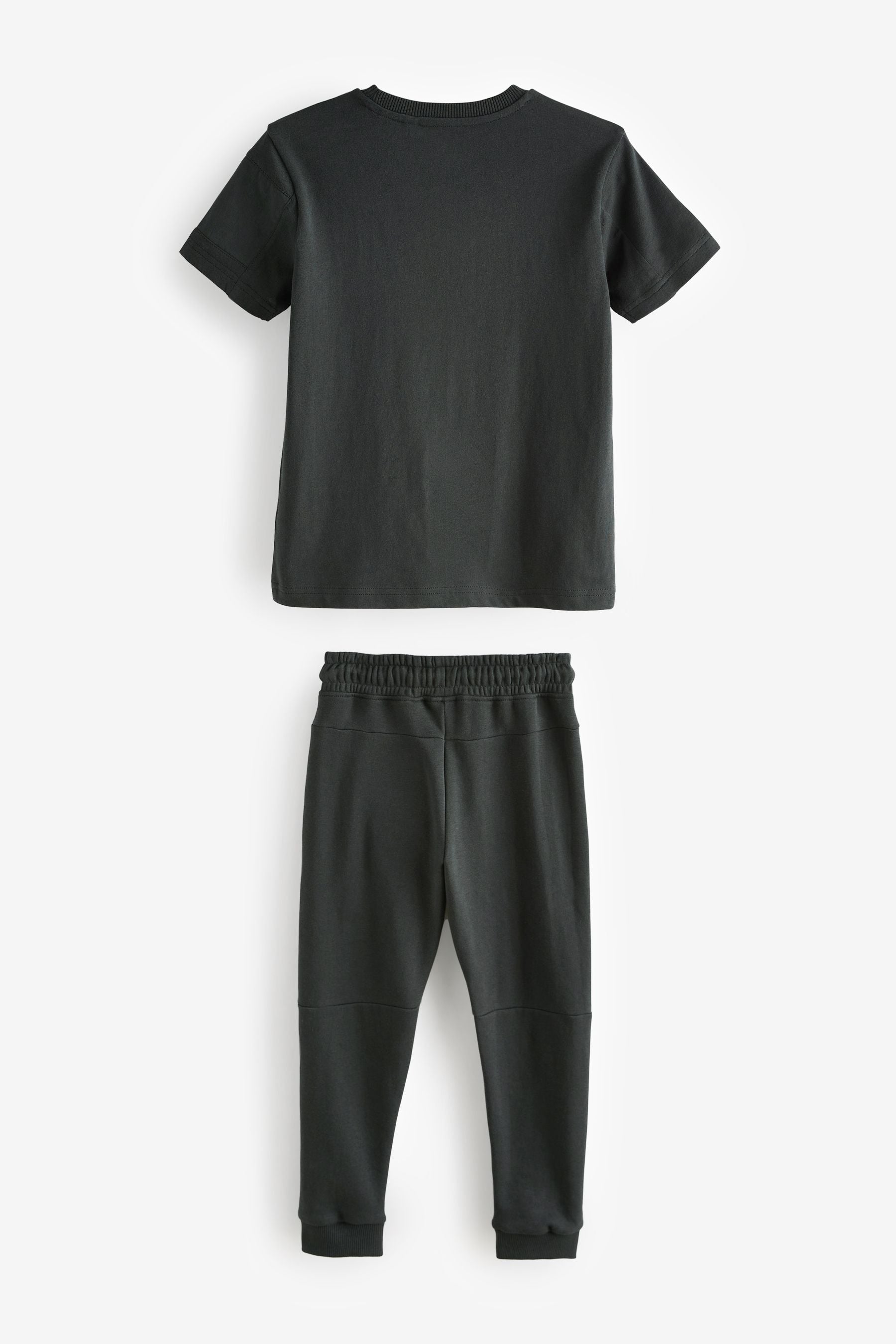 Charcoal Grey Utility Short Sleeve T-Shirt And Joggers Set (3-16yrs)