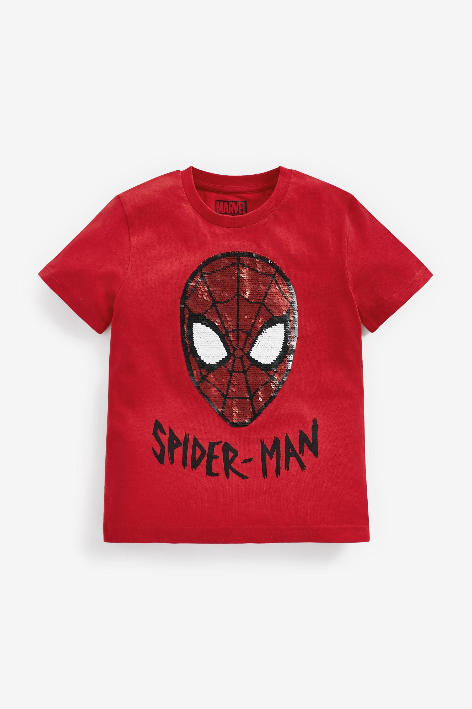 Spider-Man Red Flippy Sequin License T-Shirt (3-14yrs)