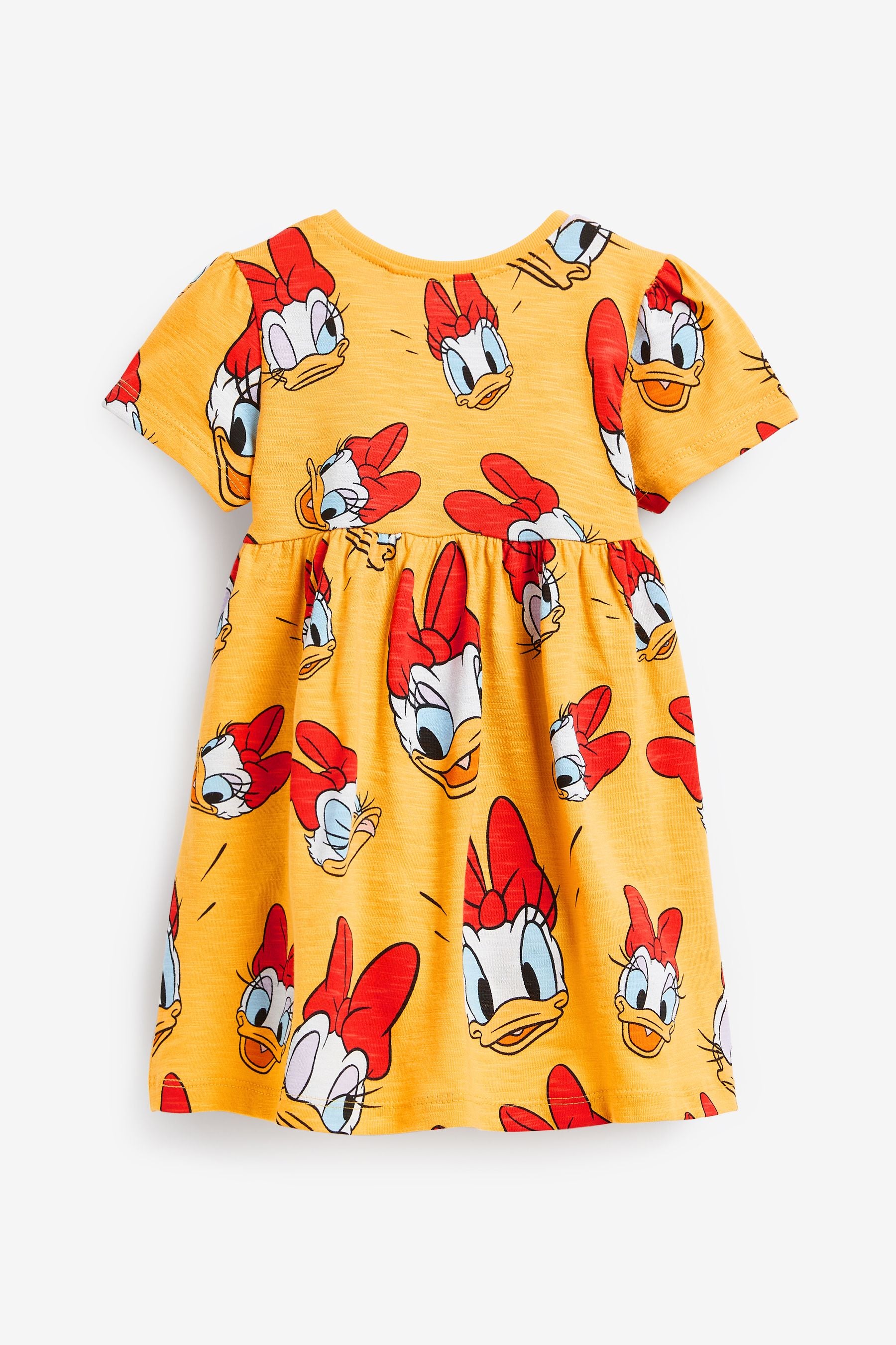 Yellow Daisy Duck Disney Jersey Dress (3mths-7yrs)