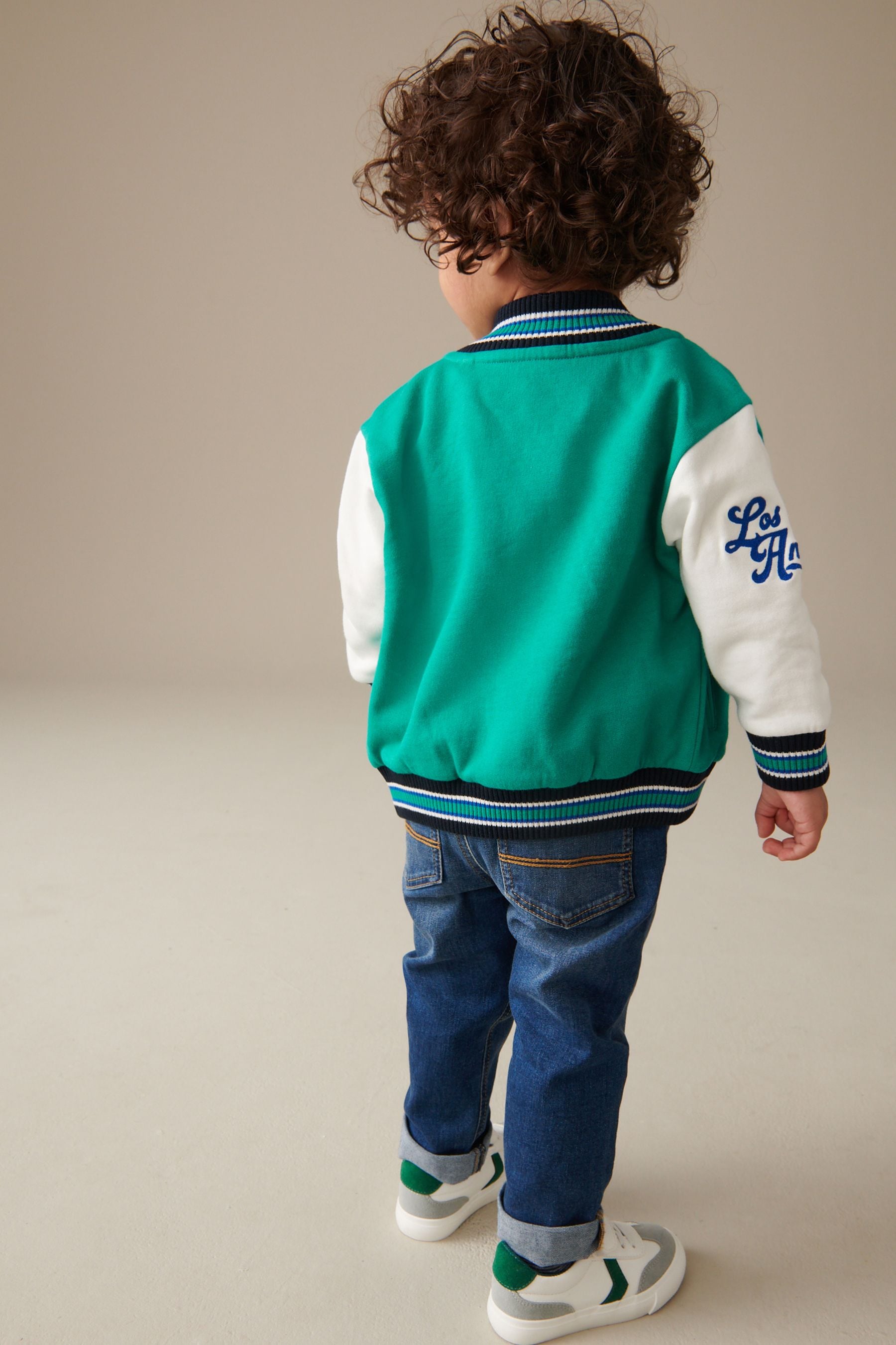 Green Letterman Jacket (3mths-7yrs)