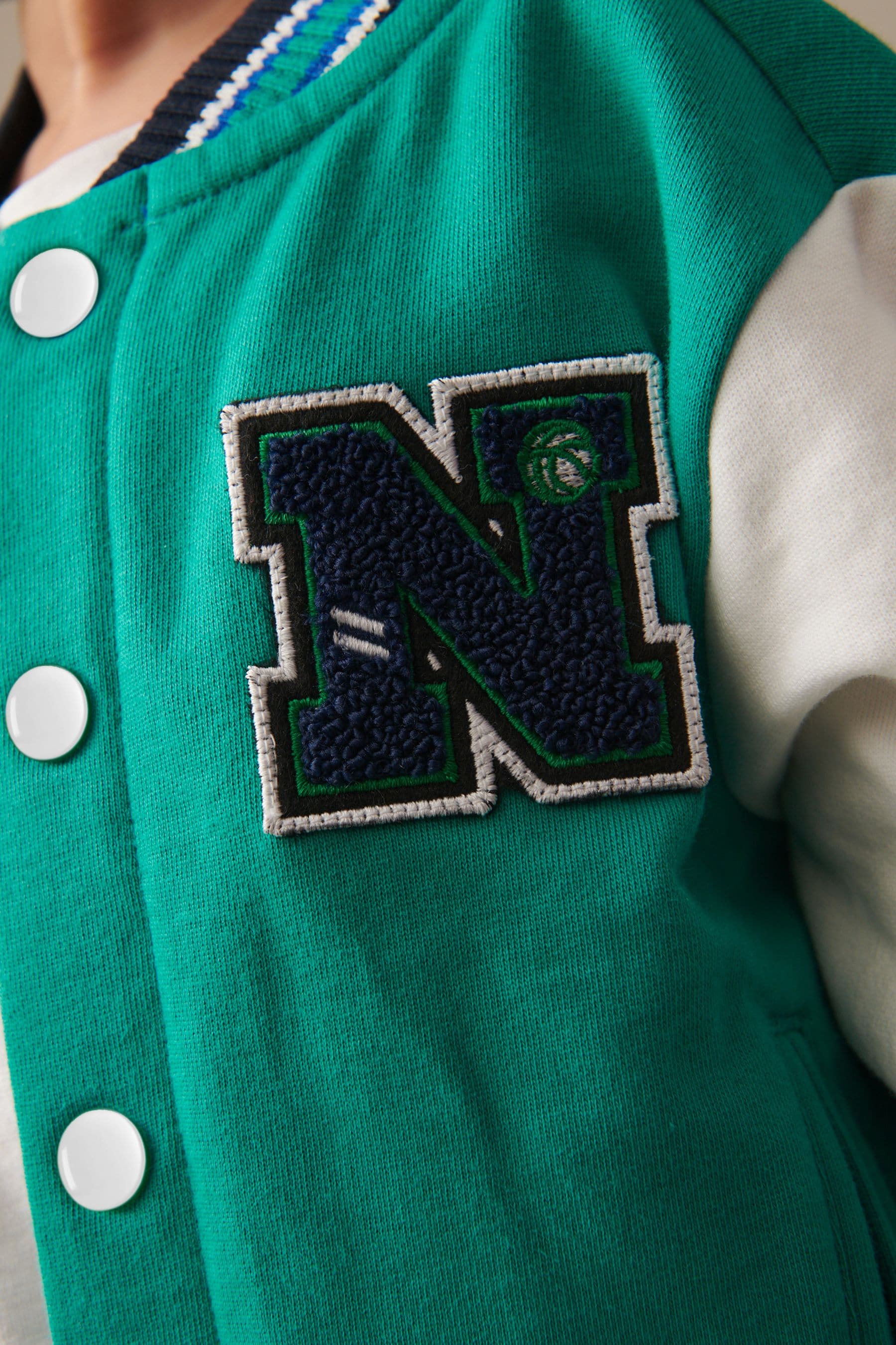 Green Letterman Jacket (3mths-7yrs)