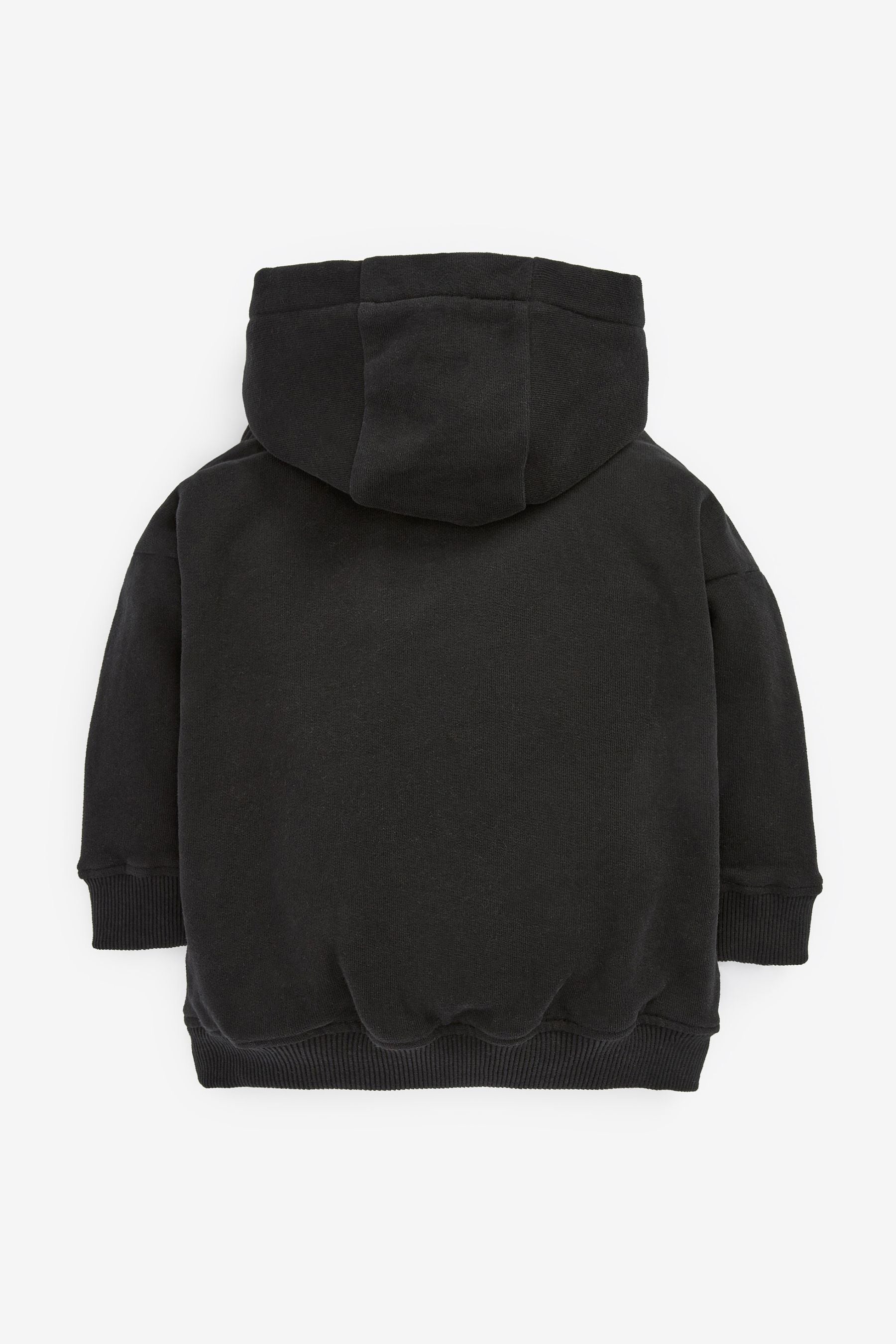 Black Soft Touch Jersey Hoodie (3mths-7yrs)