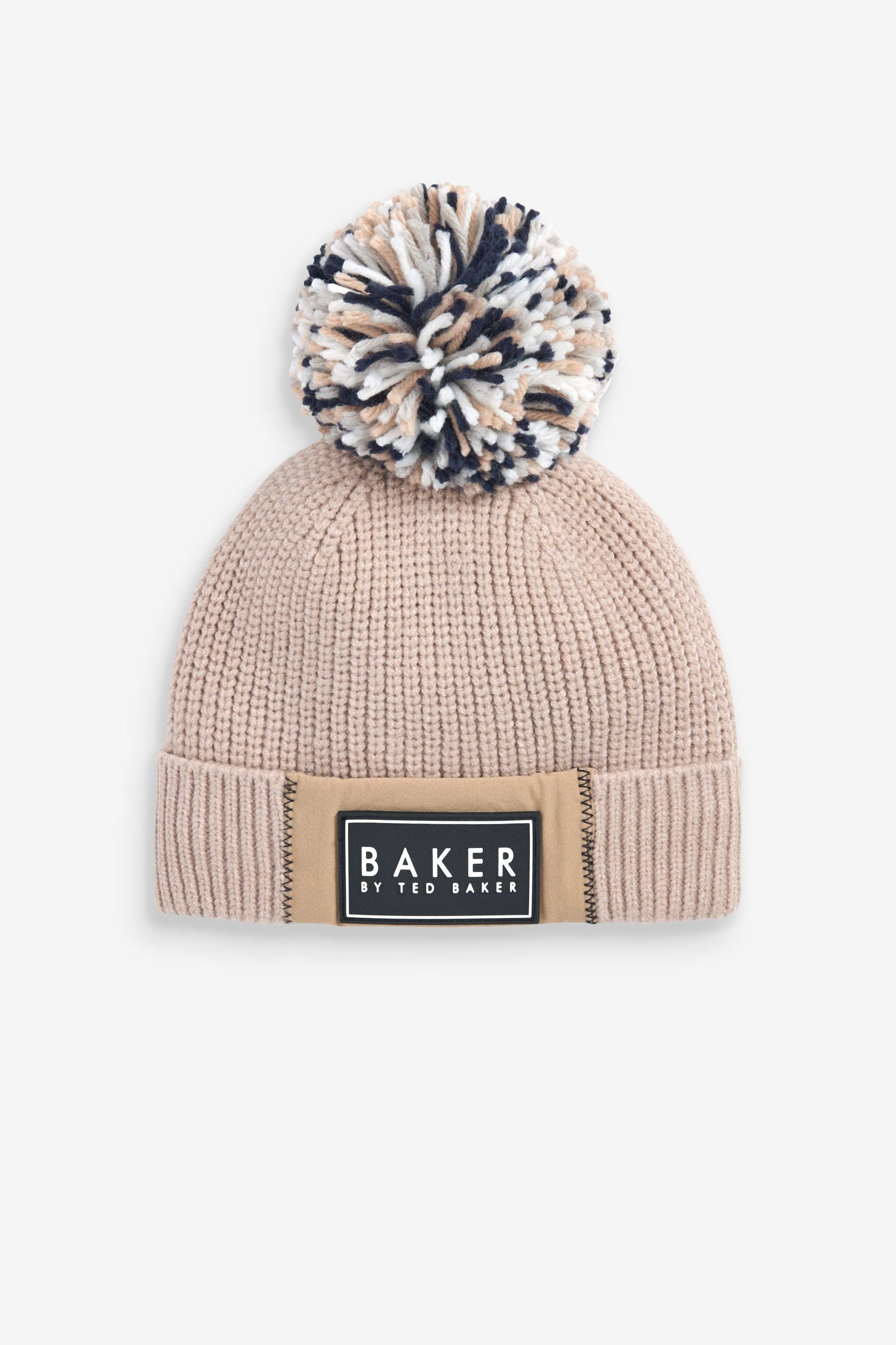 Stone Baker by Ted Baker Boys Pom Hat and Mittens Set