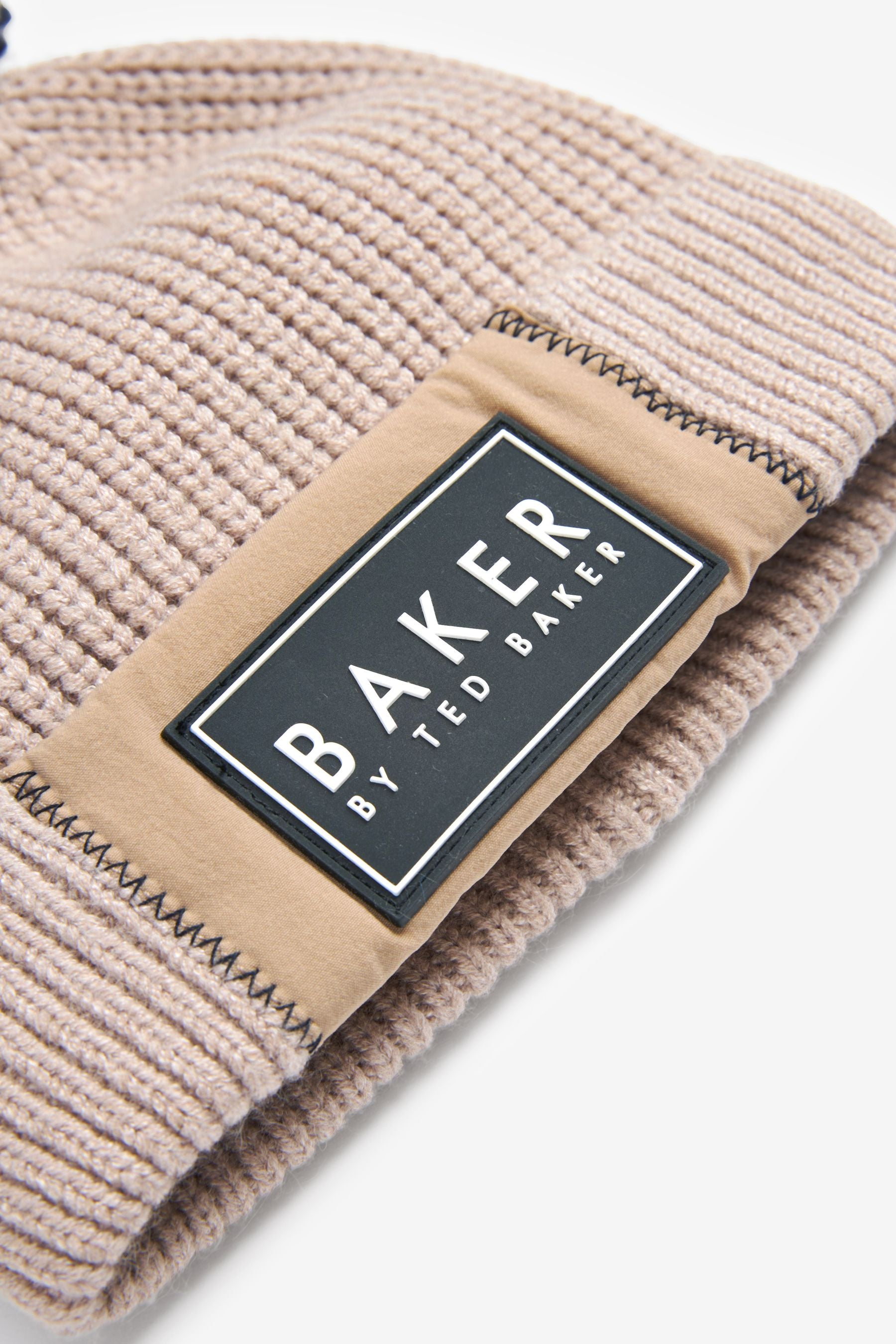 Stone Baker by Ted Baker Boys Pom Hat and Mittens Set