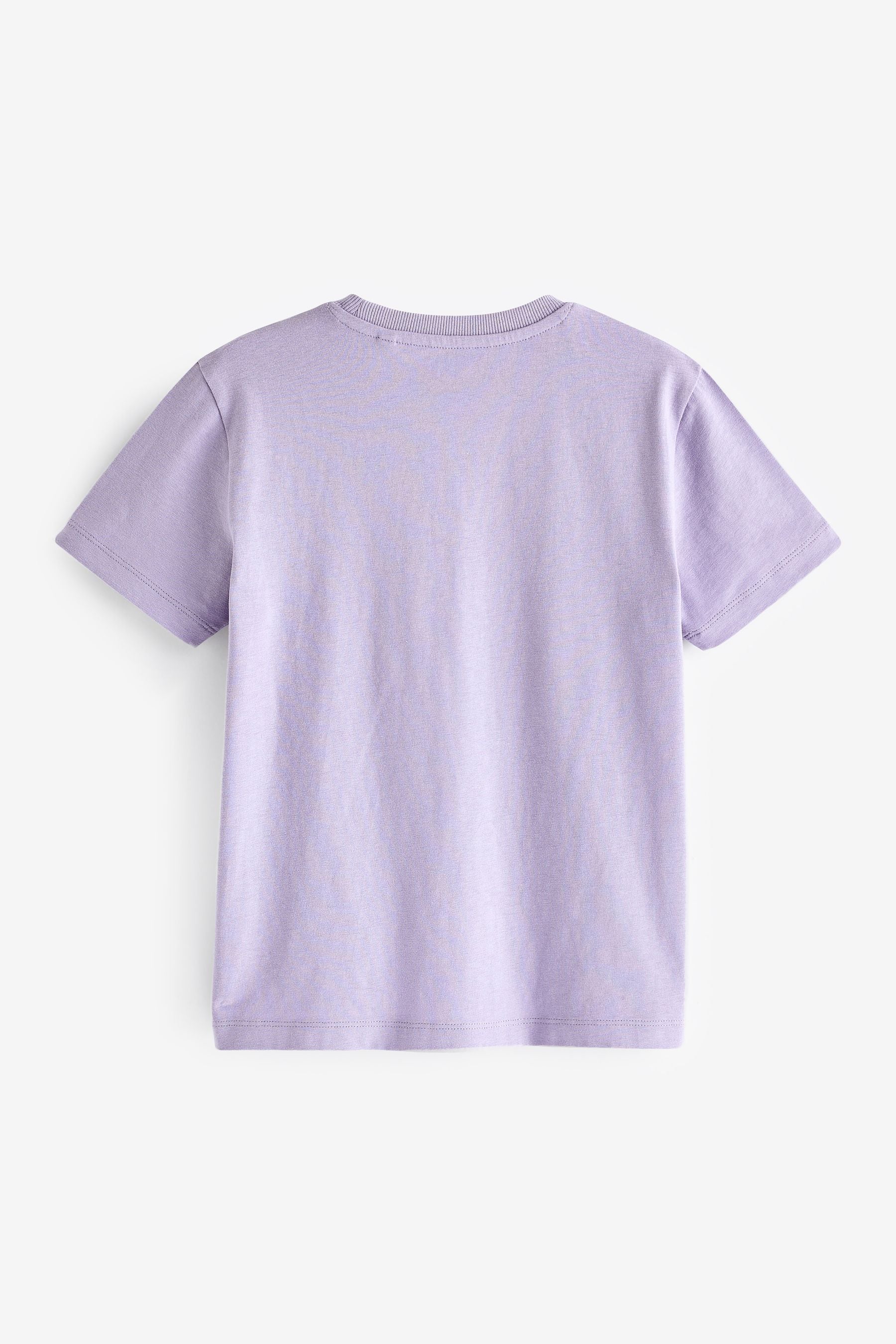 Purple Lilac Cotton Short Sleeve T-Shirt (3-16yrs)