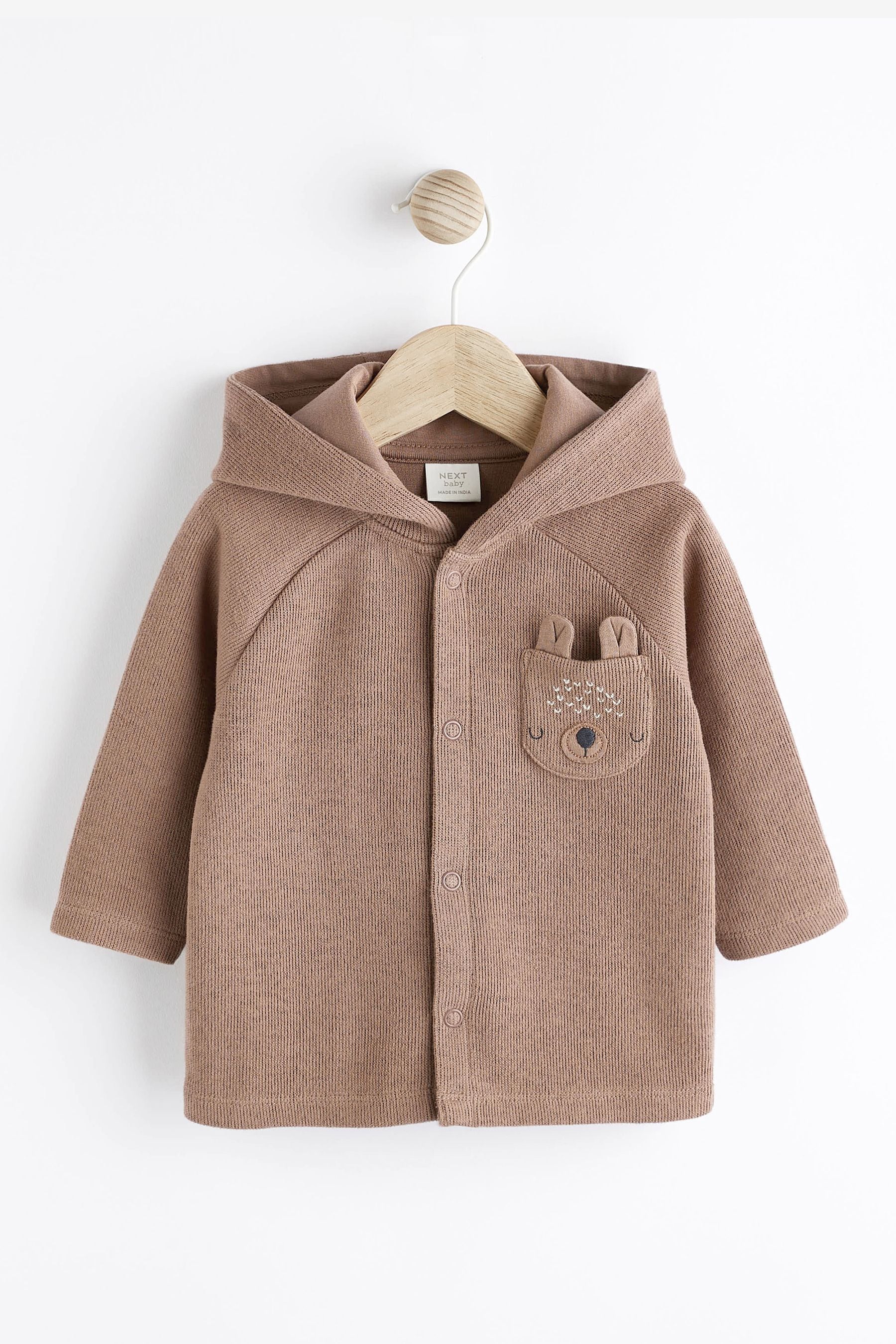 Brown Bear Cosy Baby Jersey Jacket (0mths-2yrs)