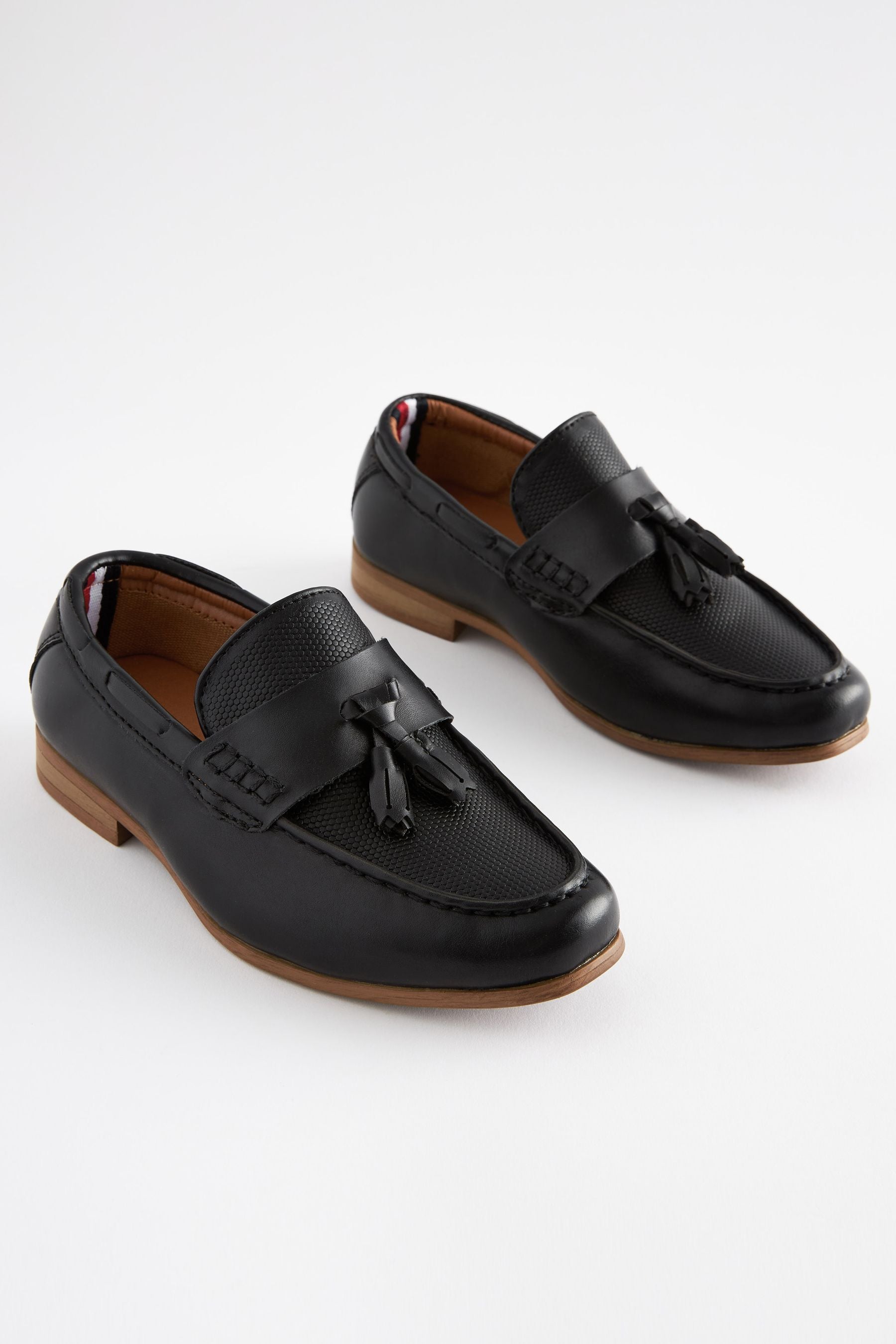 Black Tassel Smart Tassel Detail Loafers