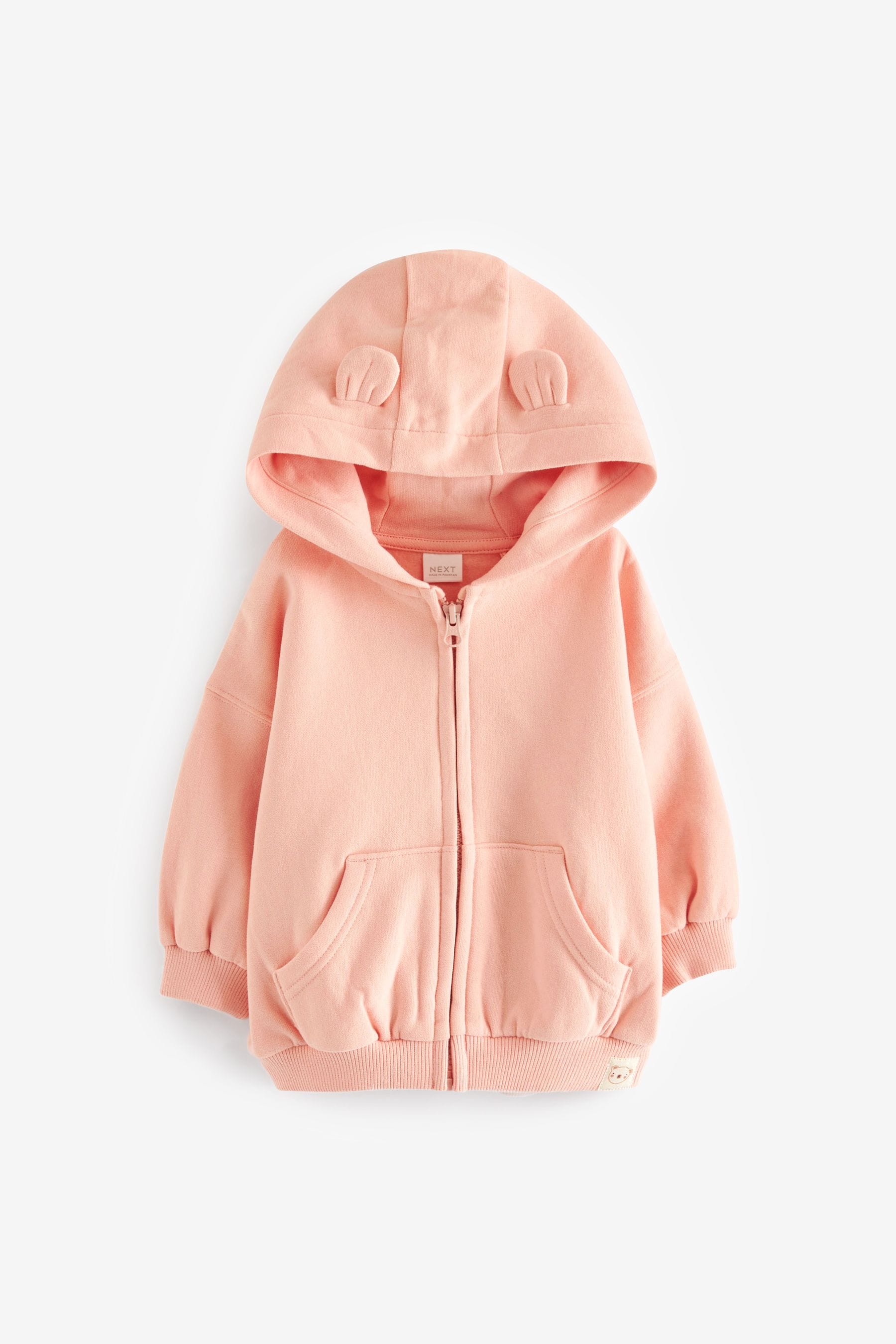 Pink Zip Through Hoodie (3mths-7yrs)