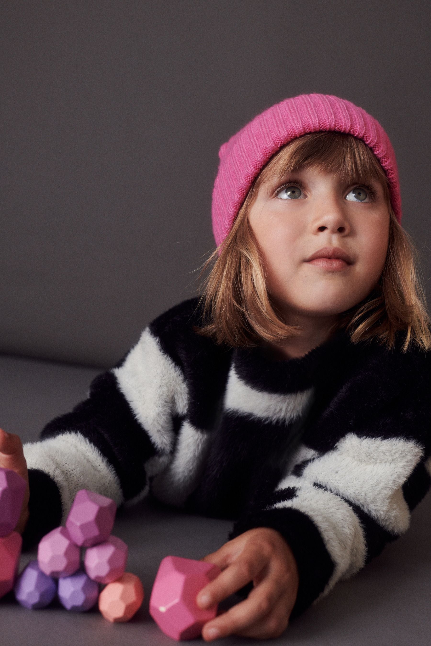 Black/White Checkerboard Jumper (3-16yrs)