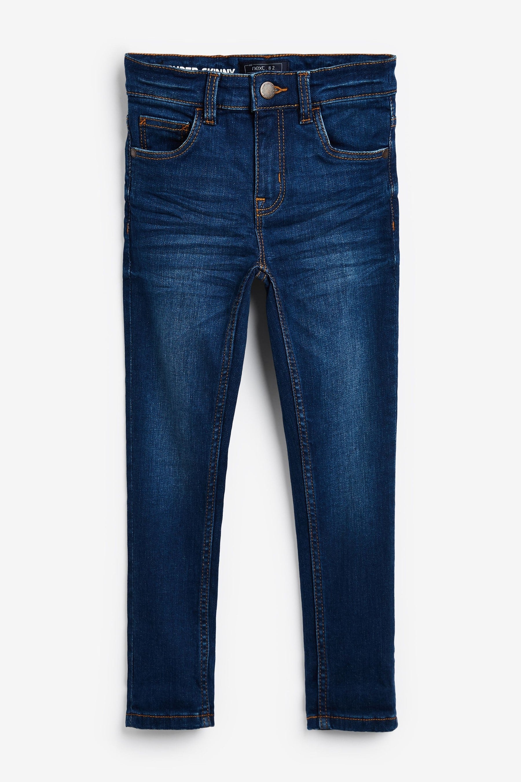 Blue Cotton Rich Stretch Jeans (3-17yrs)