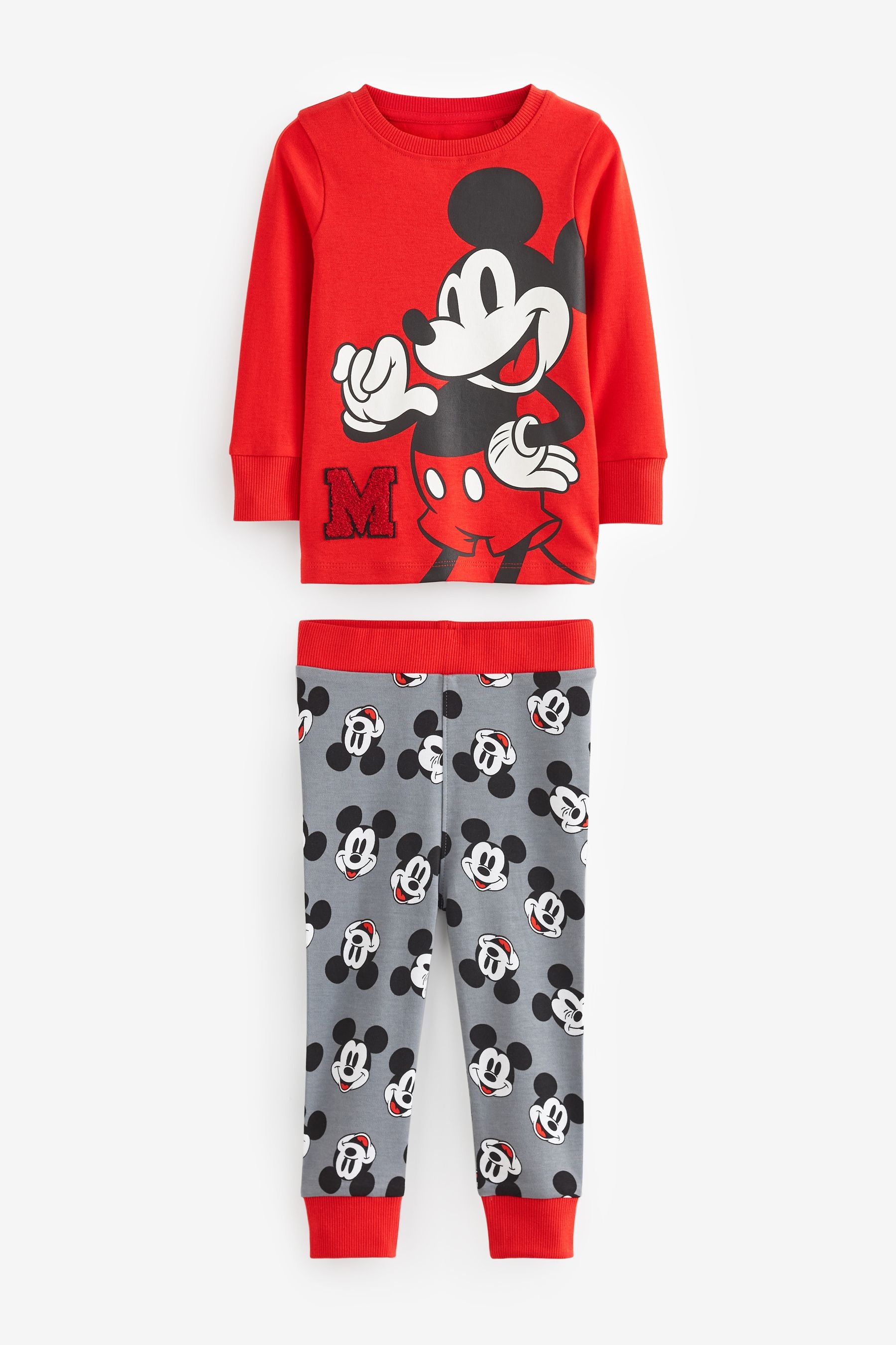 Red/Black Disney Mickey Mouse License Pyjamas (9mths-10yrs)