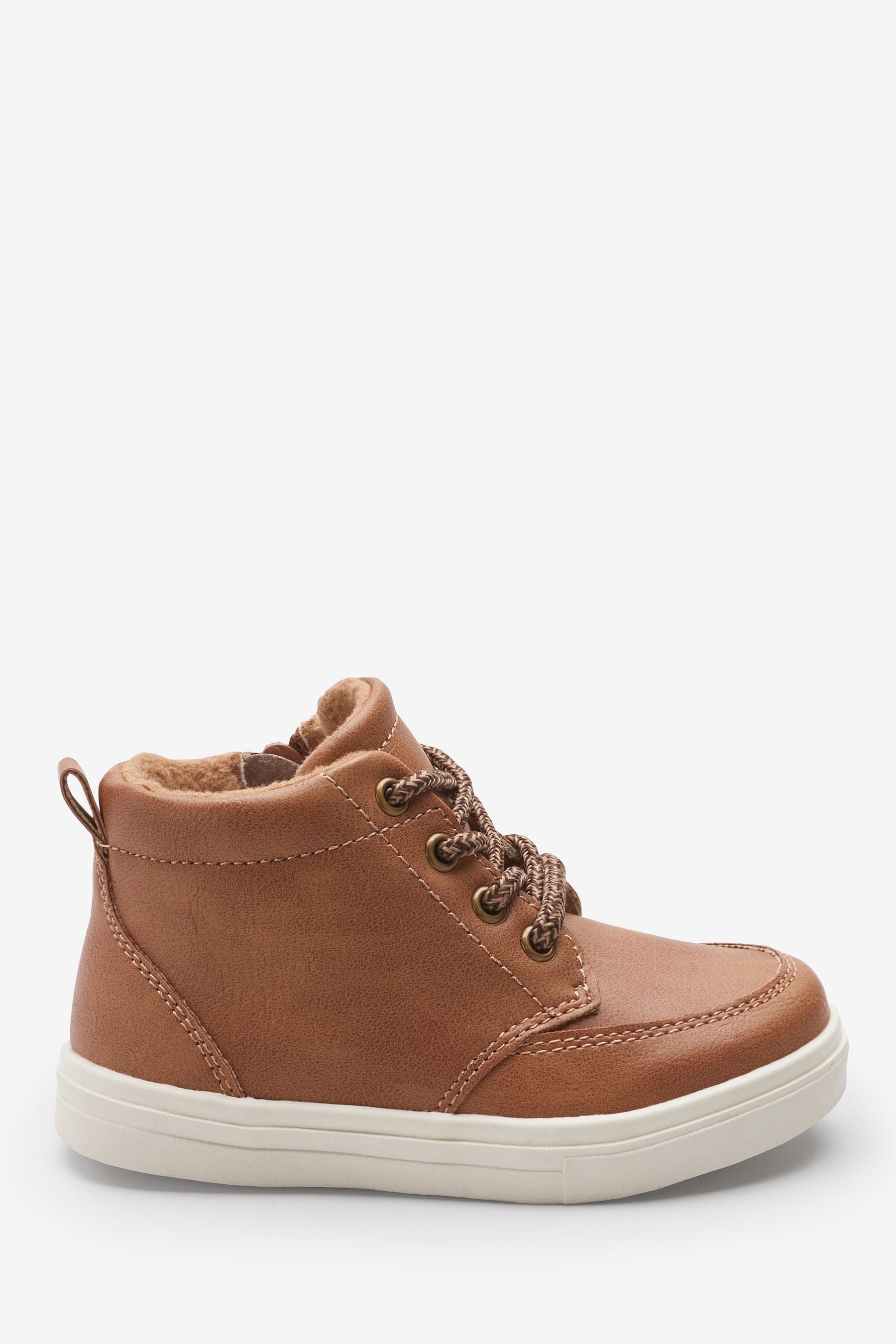 Tan Brown Warm Lined Chukka Boots