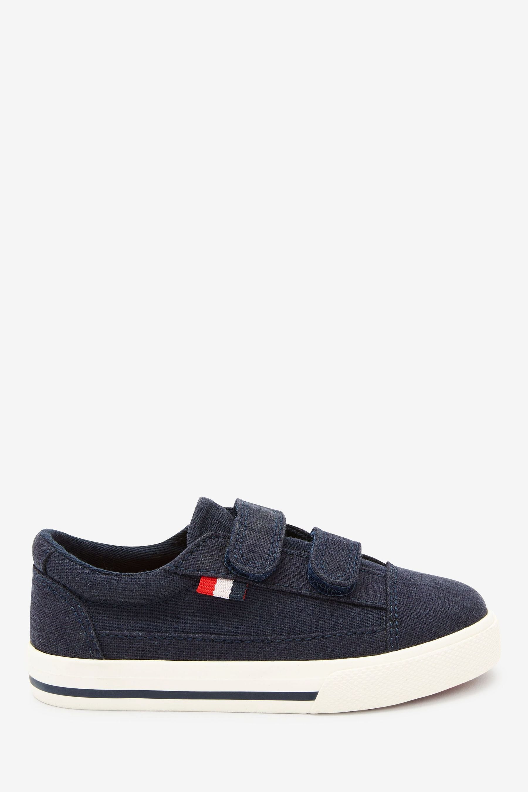 Navy Strap Touch Fastening Shoes