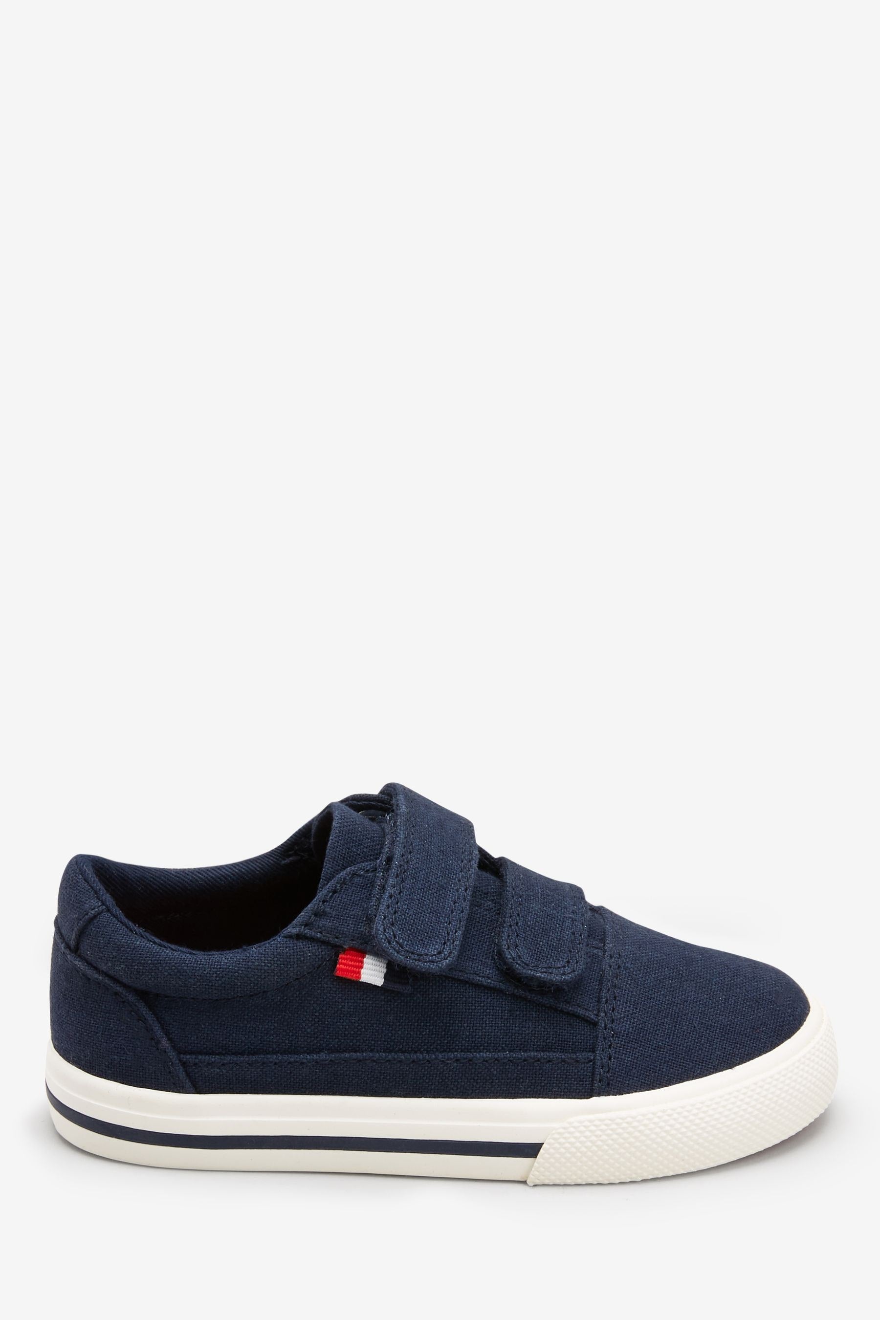 Navy Strap Touch Fastening Shoes