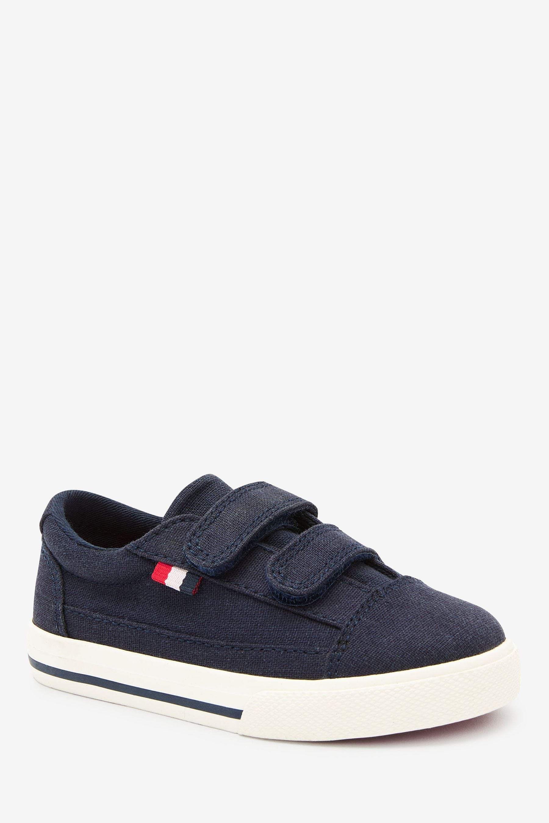 Navy Strap Touch Fastening Shoes