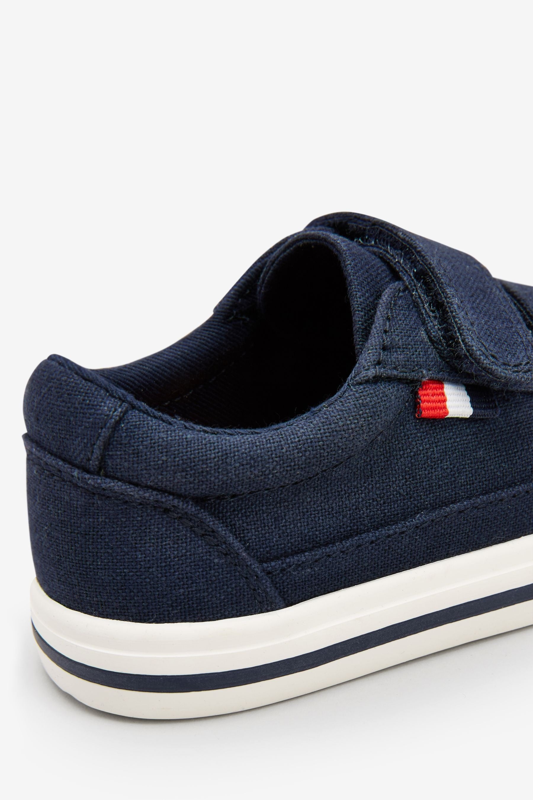 Navy Strap Touch Fastening Shoes