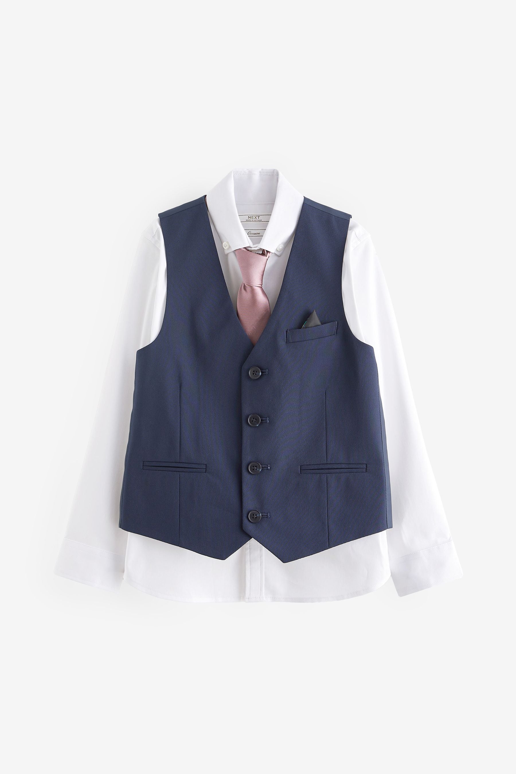 Navy Blue Waistcoat Set (12mths-16yrs)