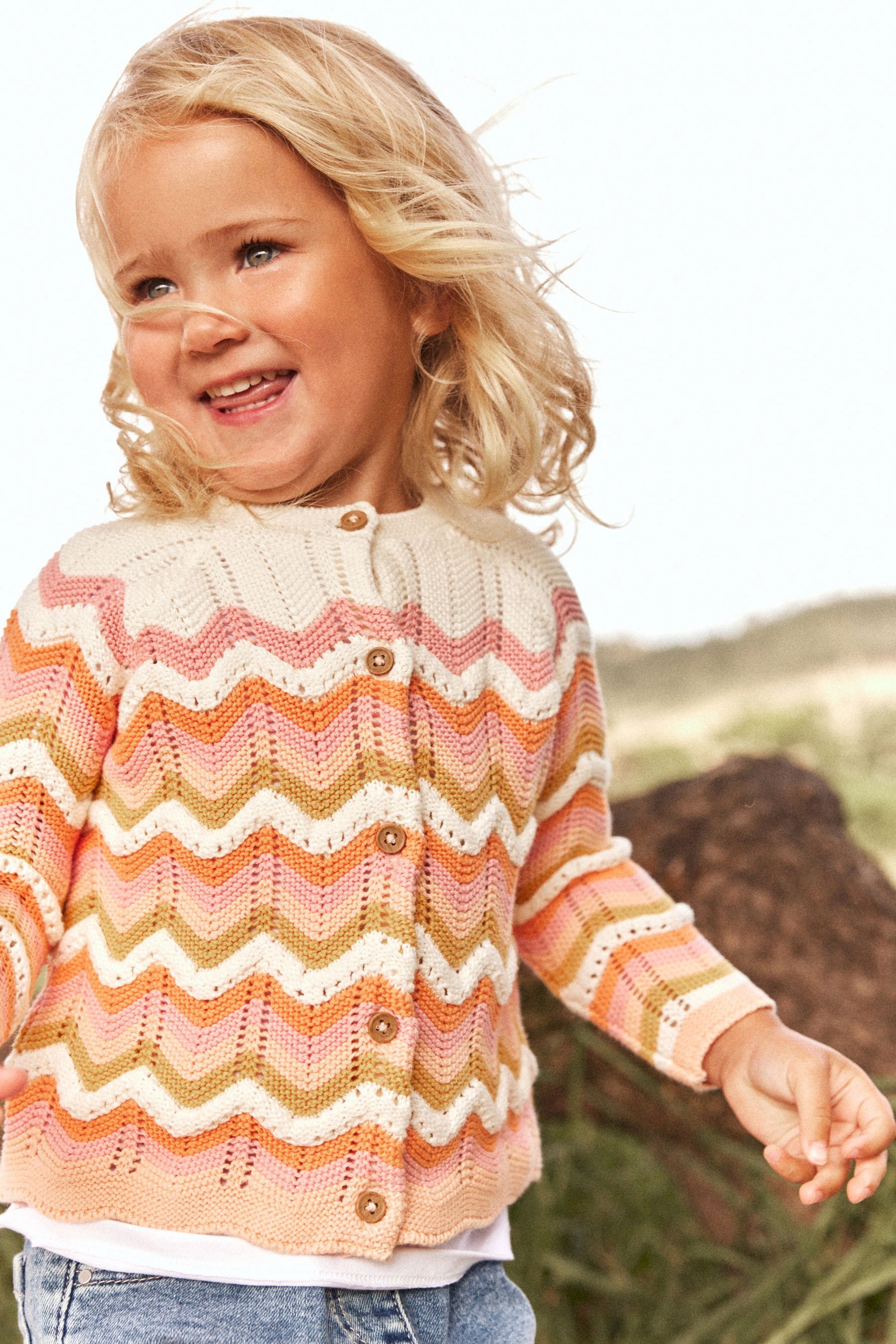 Rainbow Zigzag Cardigan (3mths-7yrs)