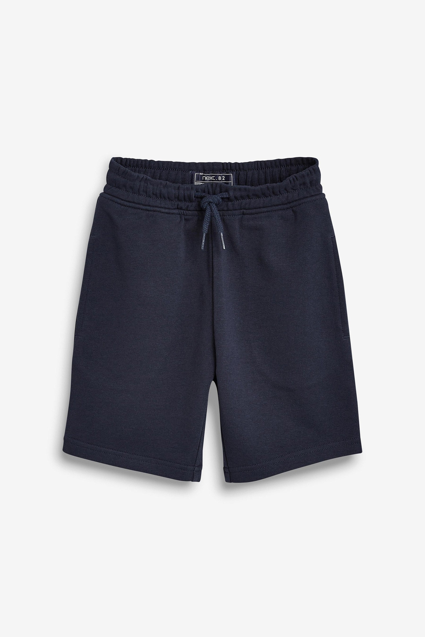 Navy Blue Basic Jersey Shorts (3-16yrs)