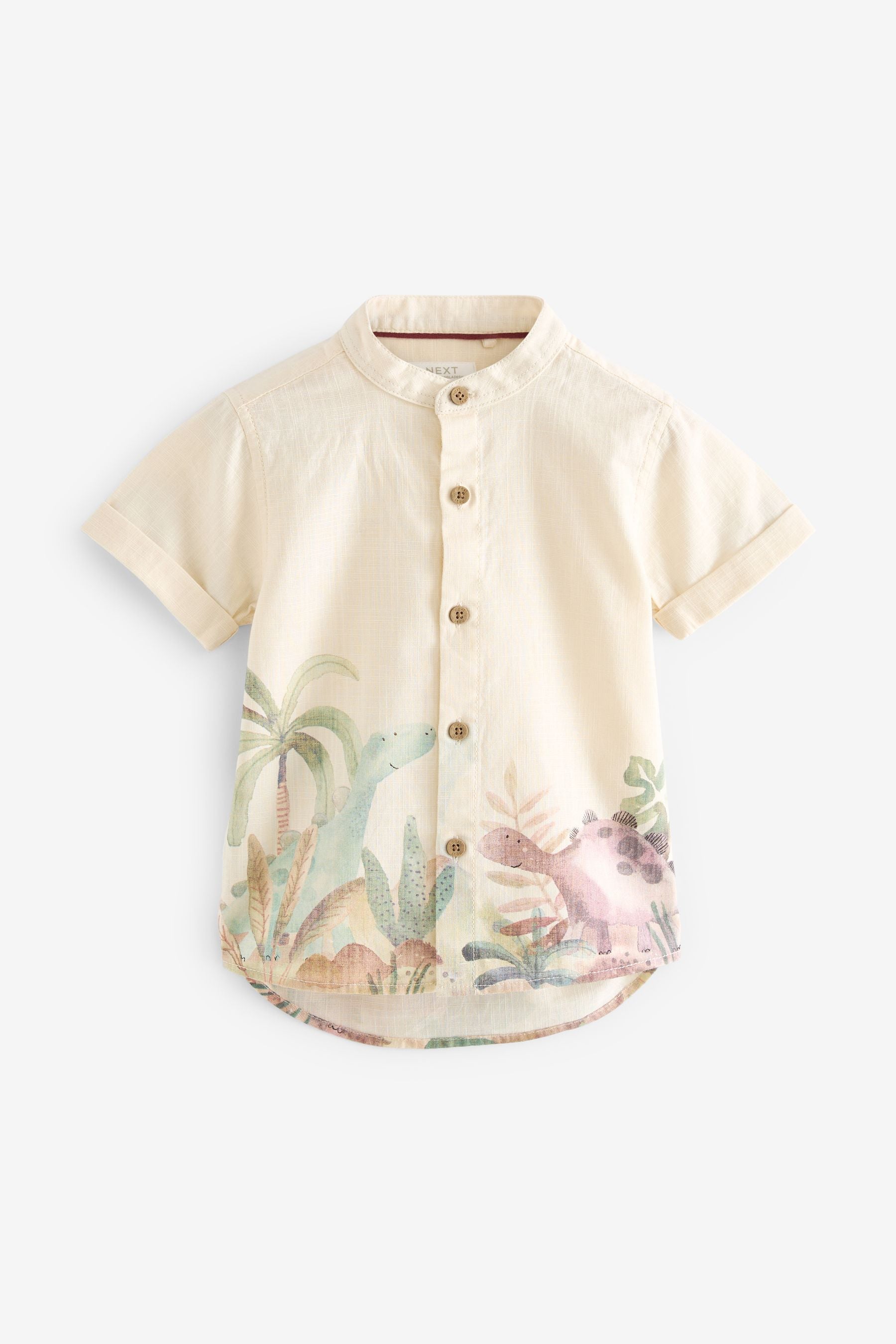 Neutral Short Sleeve Printed Shirt (3mths-7yrs)