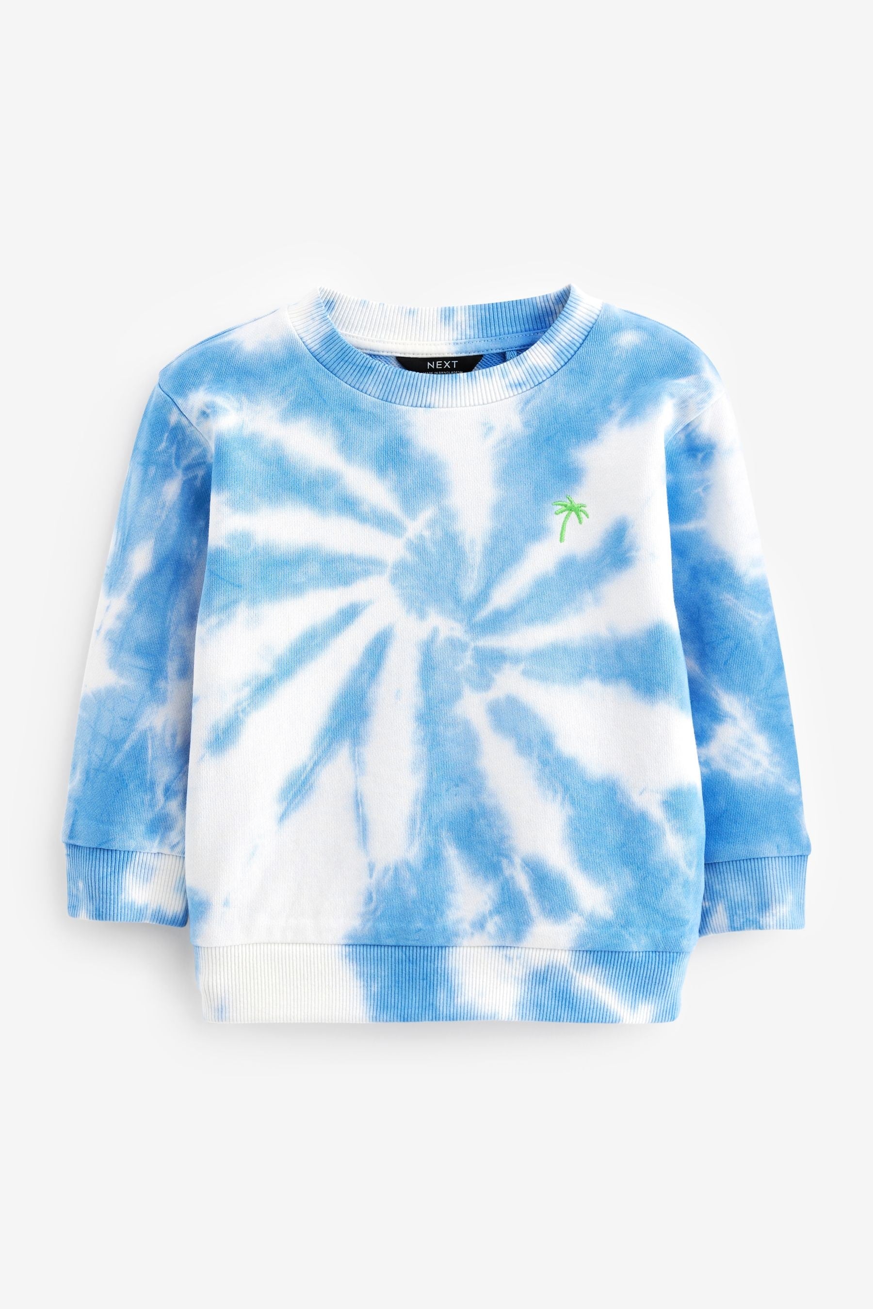 Blue Tie Dye All Over Print Sweatshirt (3mths-7yrs)