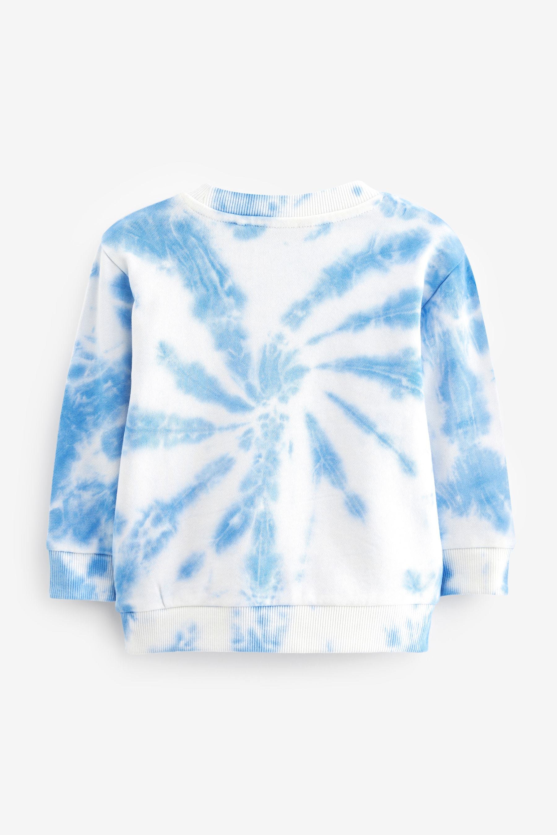 Blue Tie Dye All Over Print Sweatshirt (3mths-7yrs)