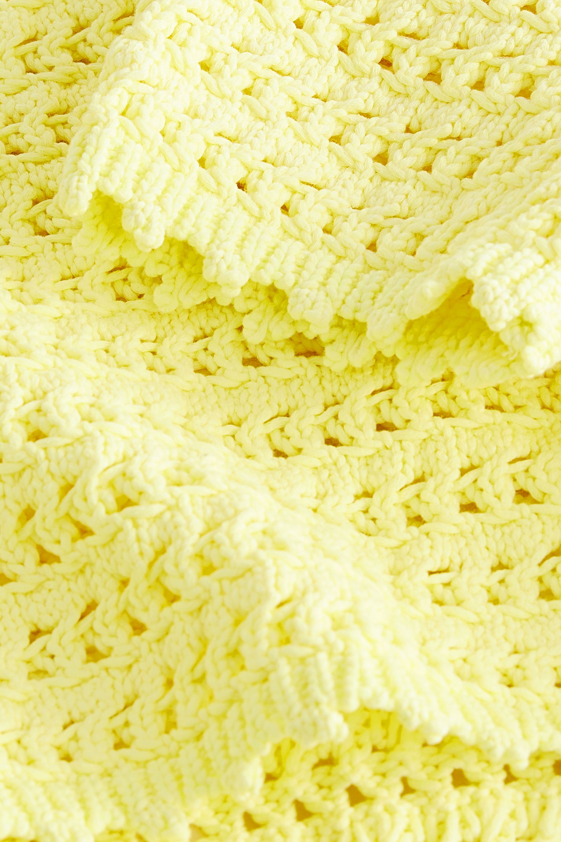 Yellow Crochet Knit Top (3-16yrs)