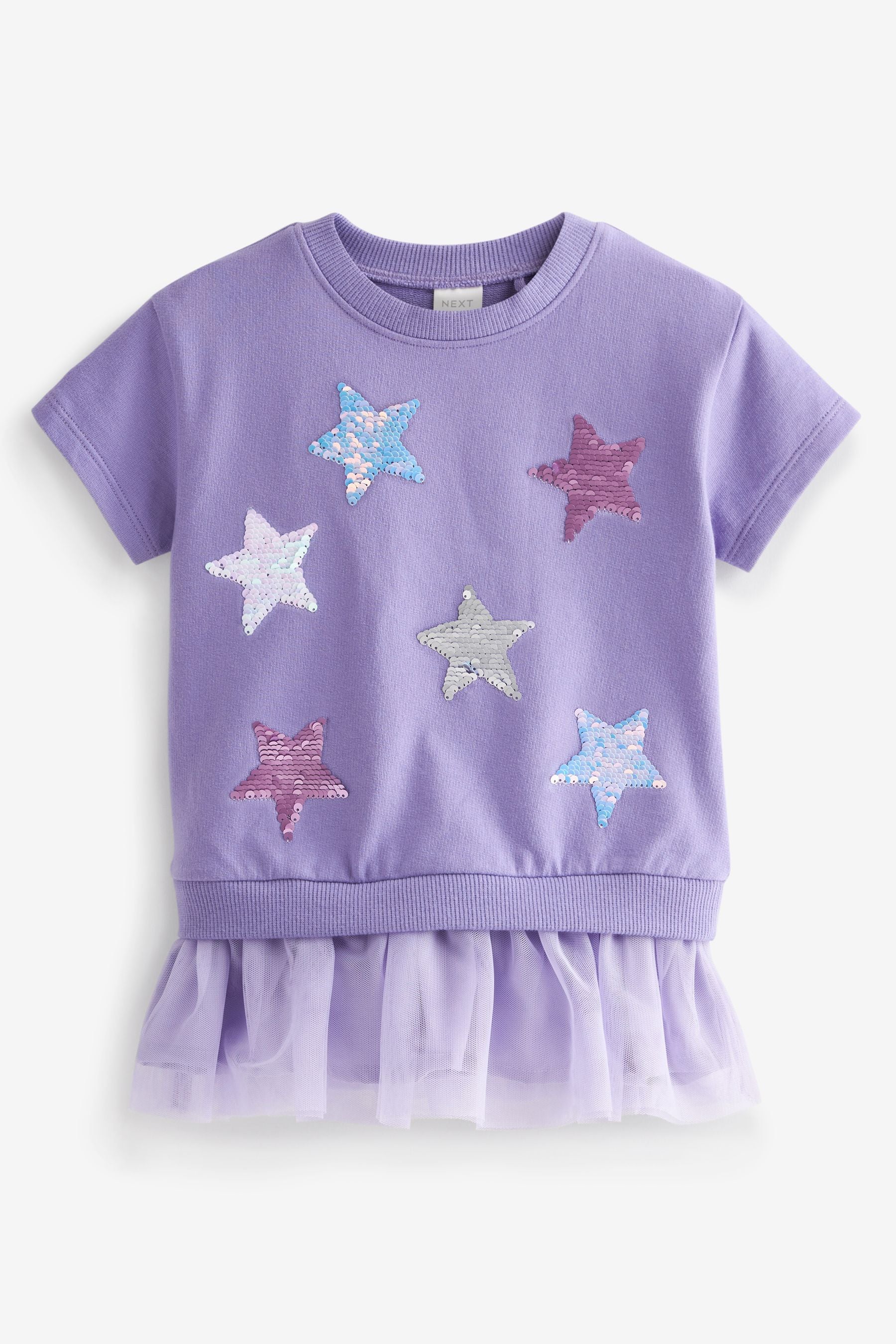 Purple Sequin Party Dress (9mths-7yrs)