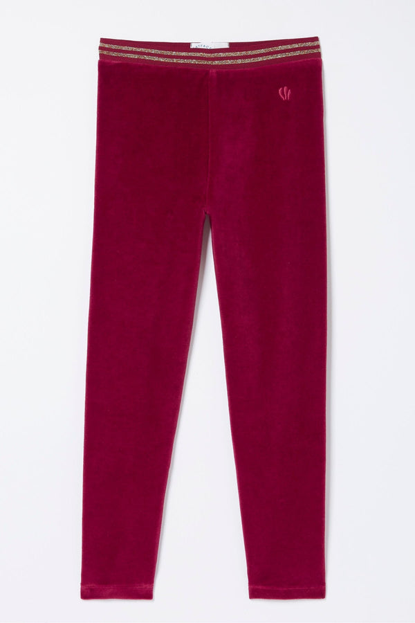 Pink FatFace Velvet Leggings