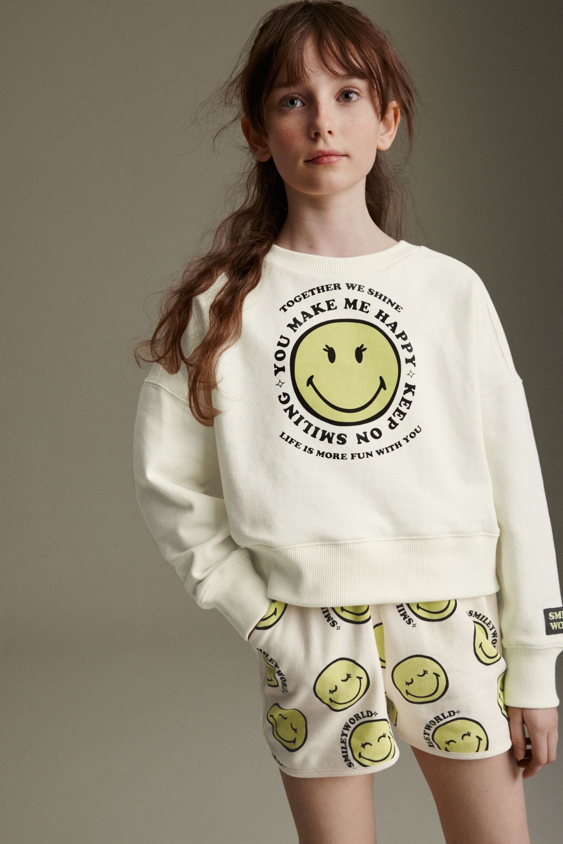 Ecru Cream Crew Sweatshirt Top (3-16yrs)