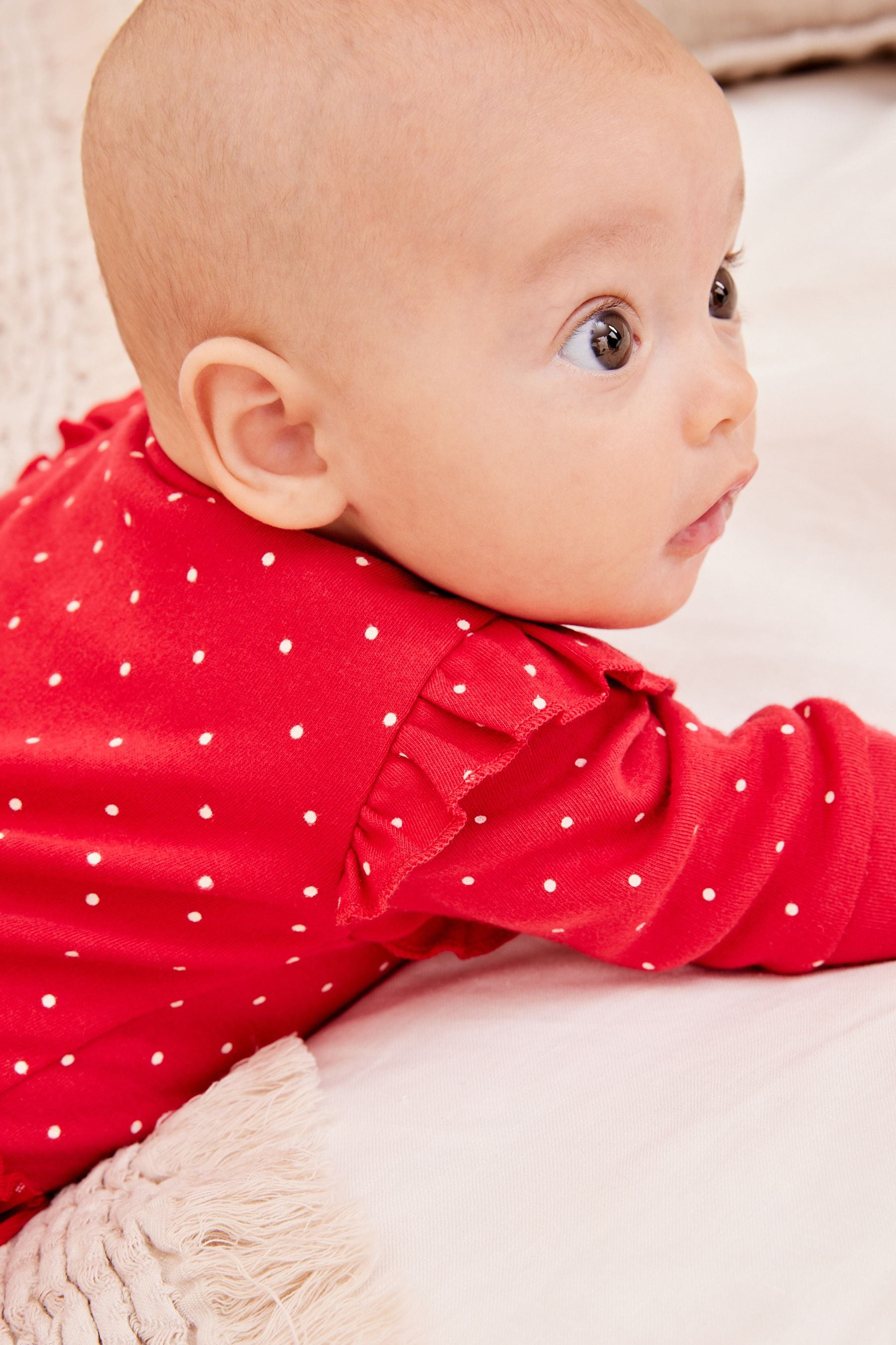 Red Baby Christmas Tutu Sleepsuit (0mths-3yrs)