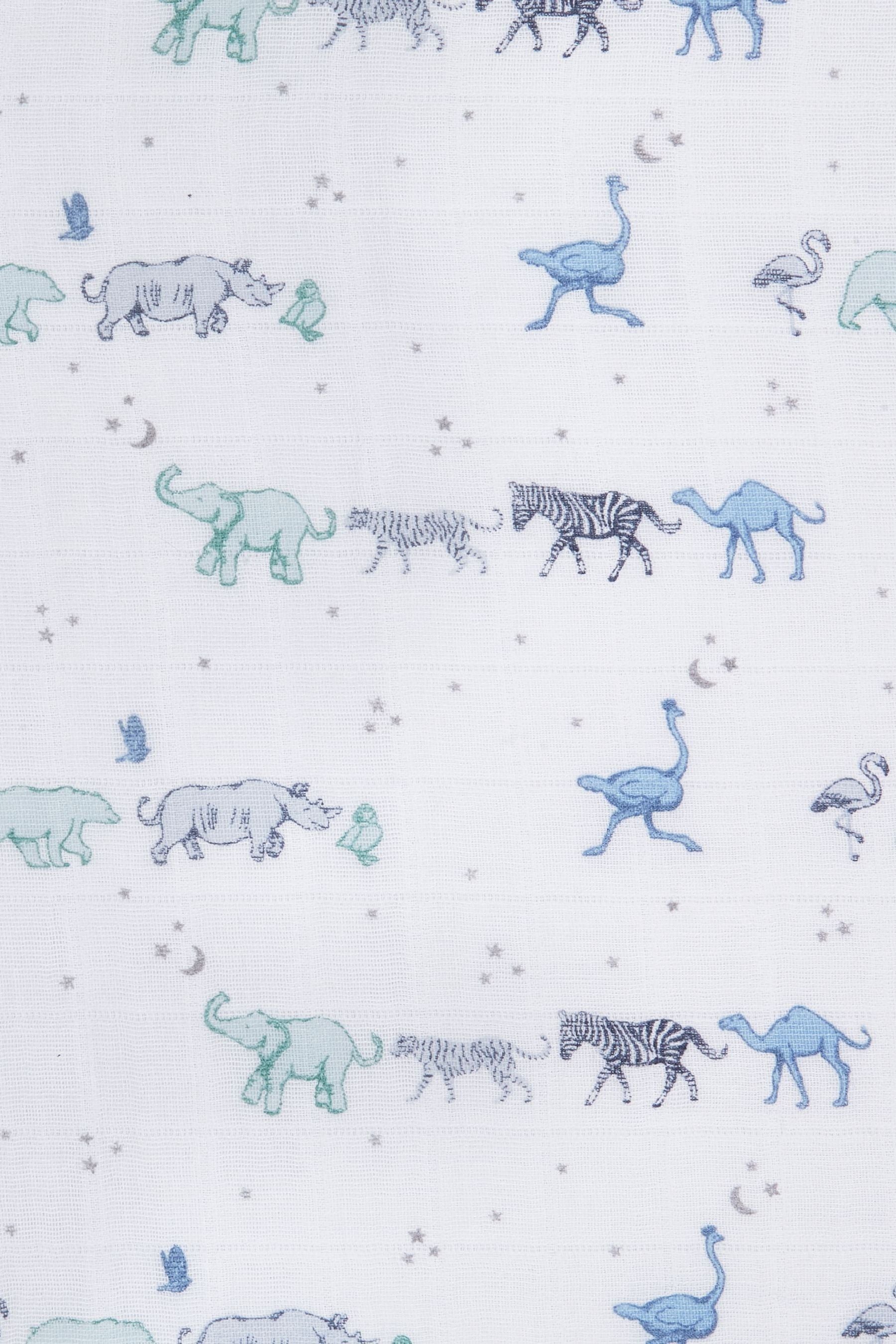 Blue Kids aden + anais™ Large Cotton Muslin Blanket Rising Star