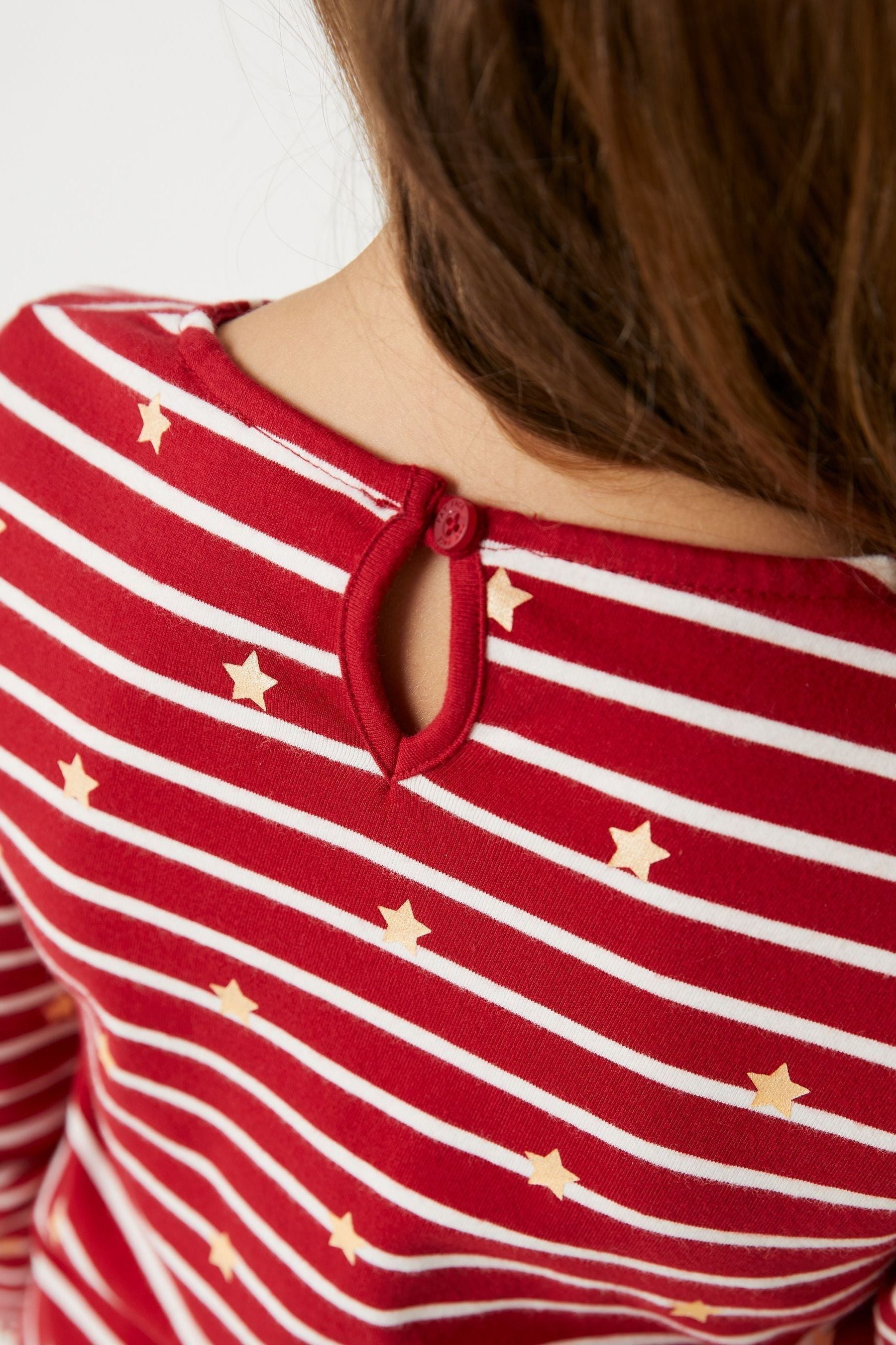 Red FatFace Star Breton T-Shirt